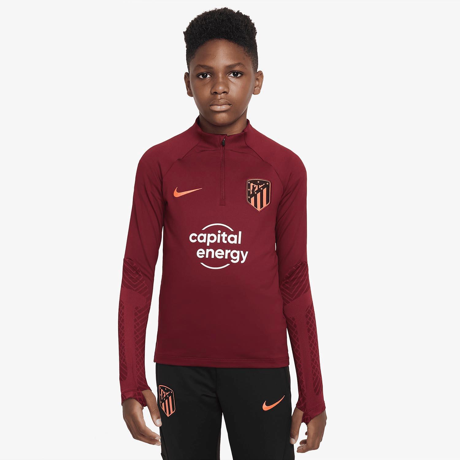 Sudadera Atlético Madrid Entrenamiento 22/23 - Rojo - Sudadera Fútbol Niño