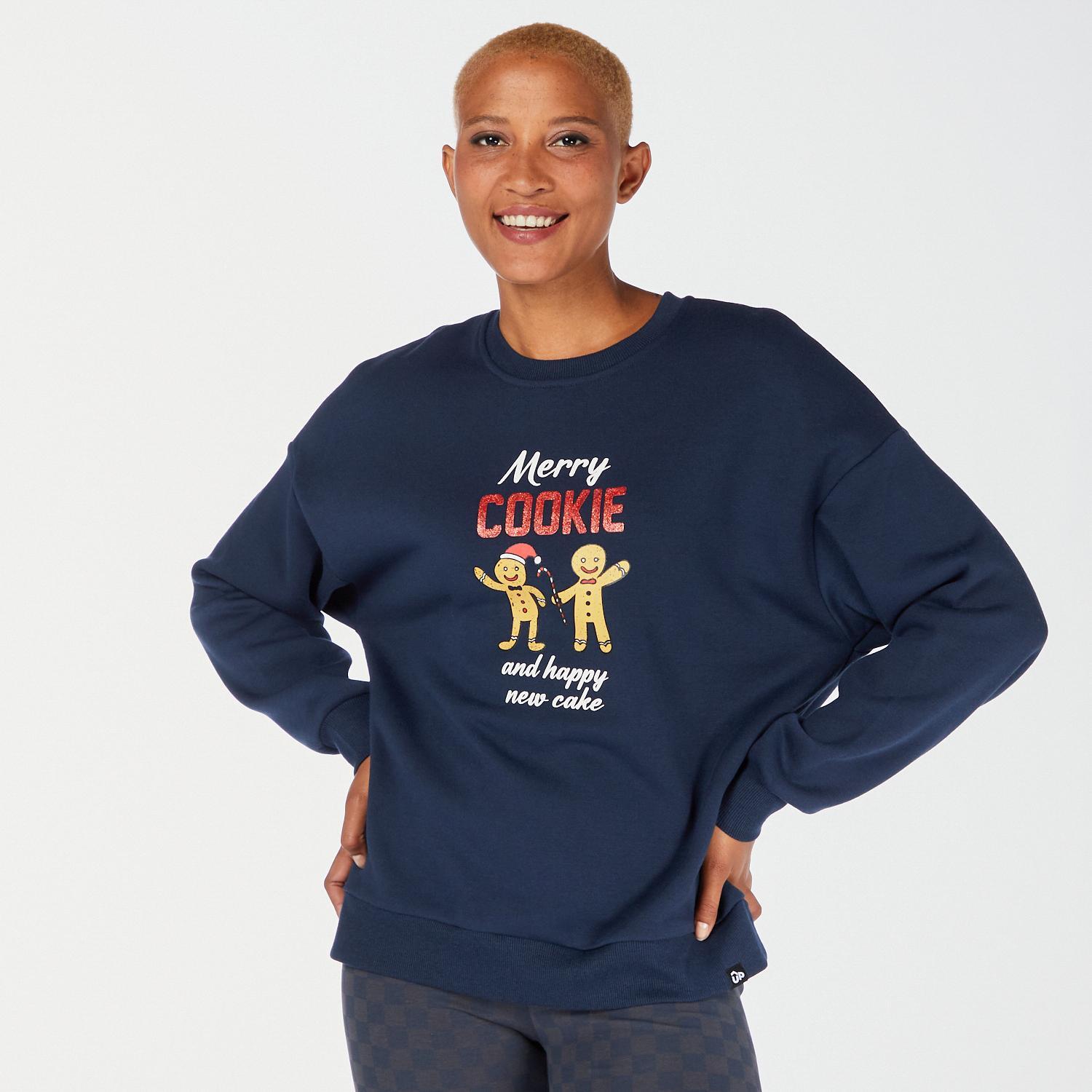 Up Navidad - Marino - Sudadera Mujer talla L