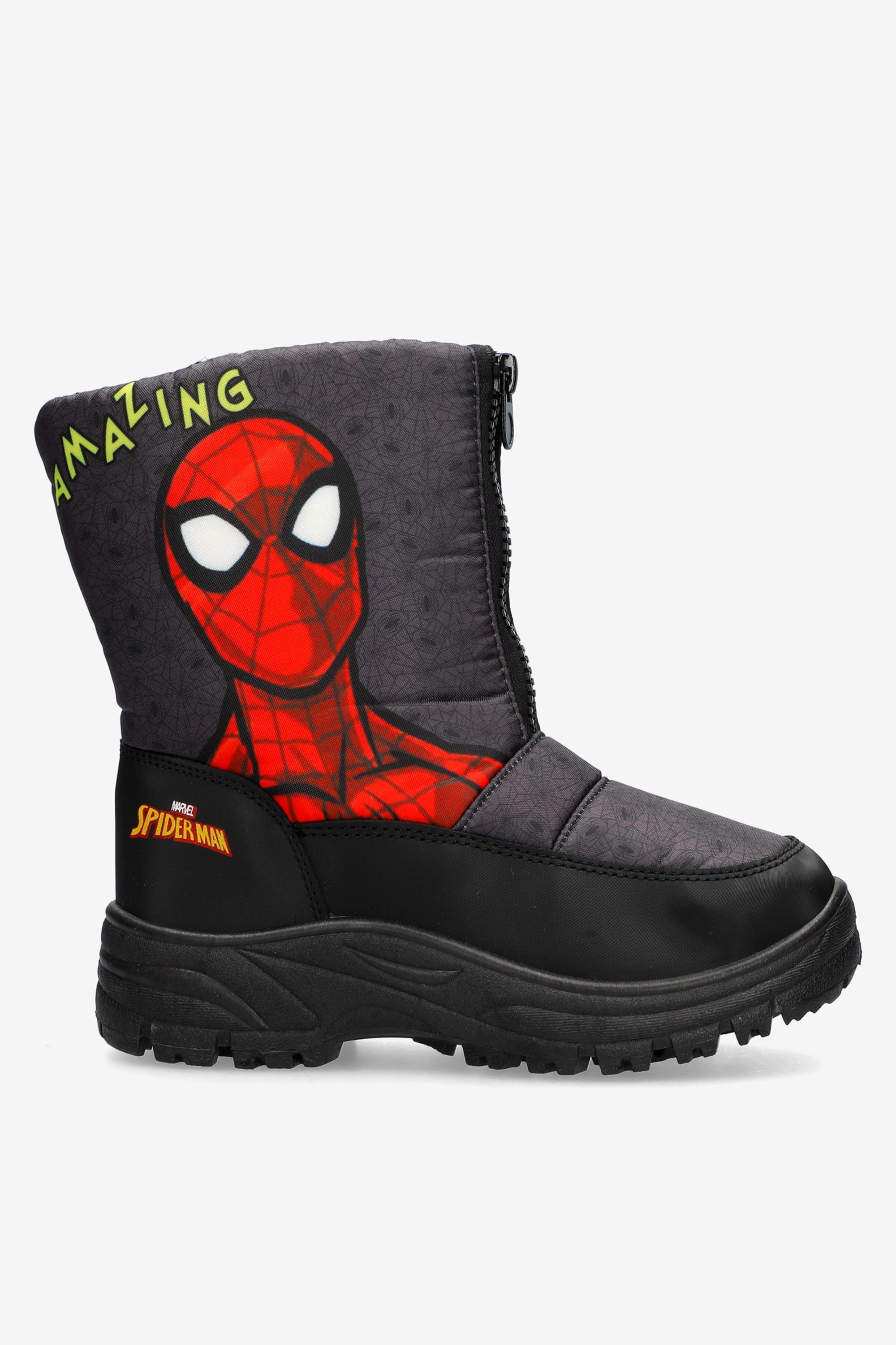 Apreski Spiderman - Negro - Botas Nieve Niño