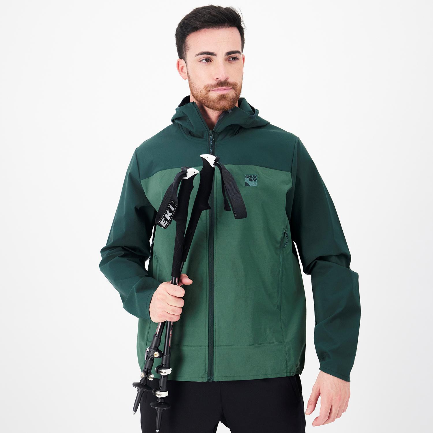 Sprayway Hallin - Verde - Softshell Montanha Homem tamanho M