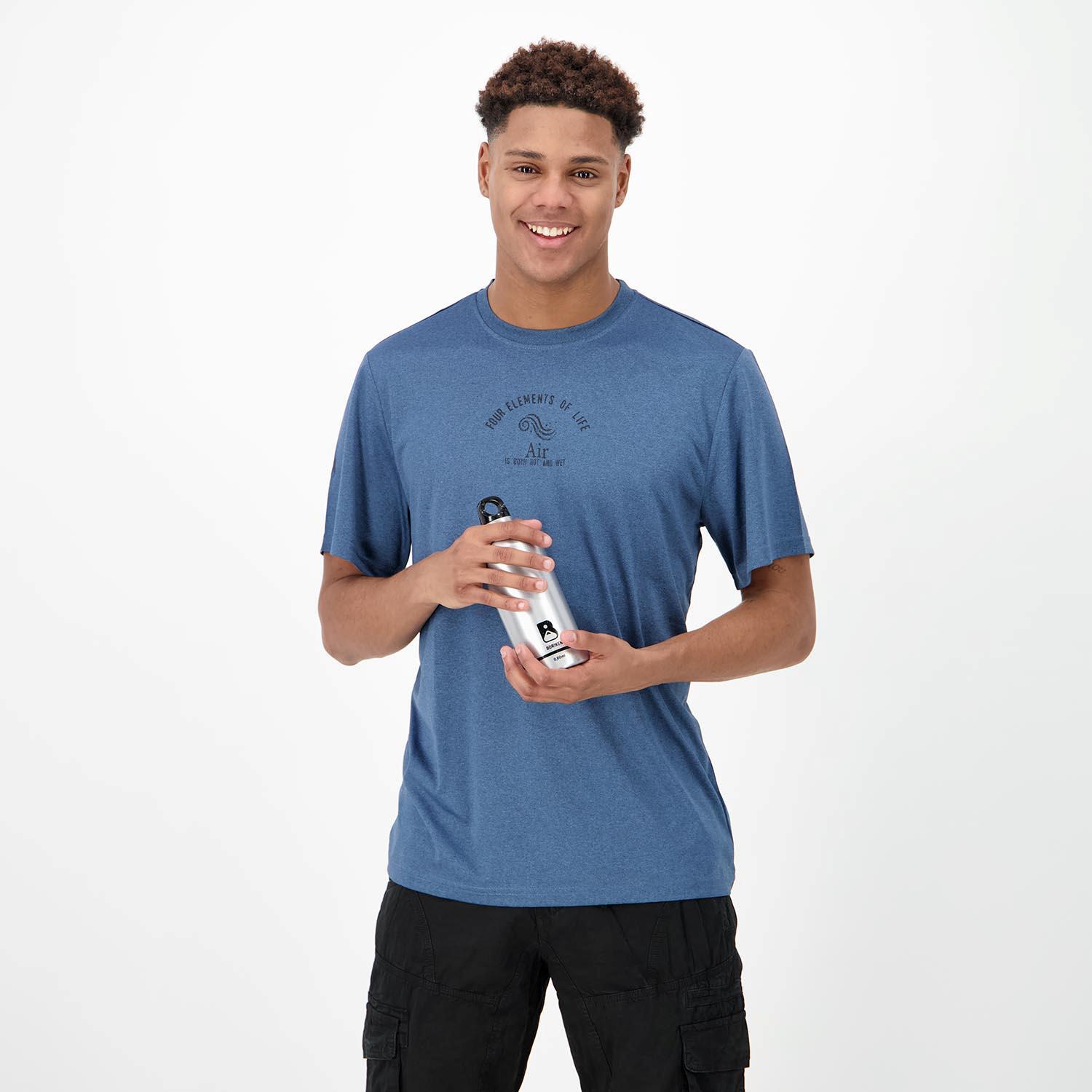 Camiseta Boriken - Denim - Camiseta Trekking Hombre talla S