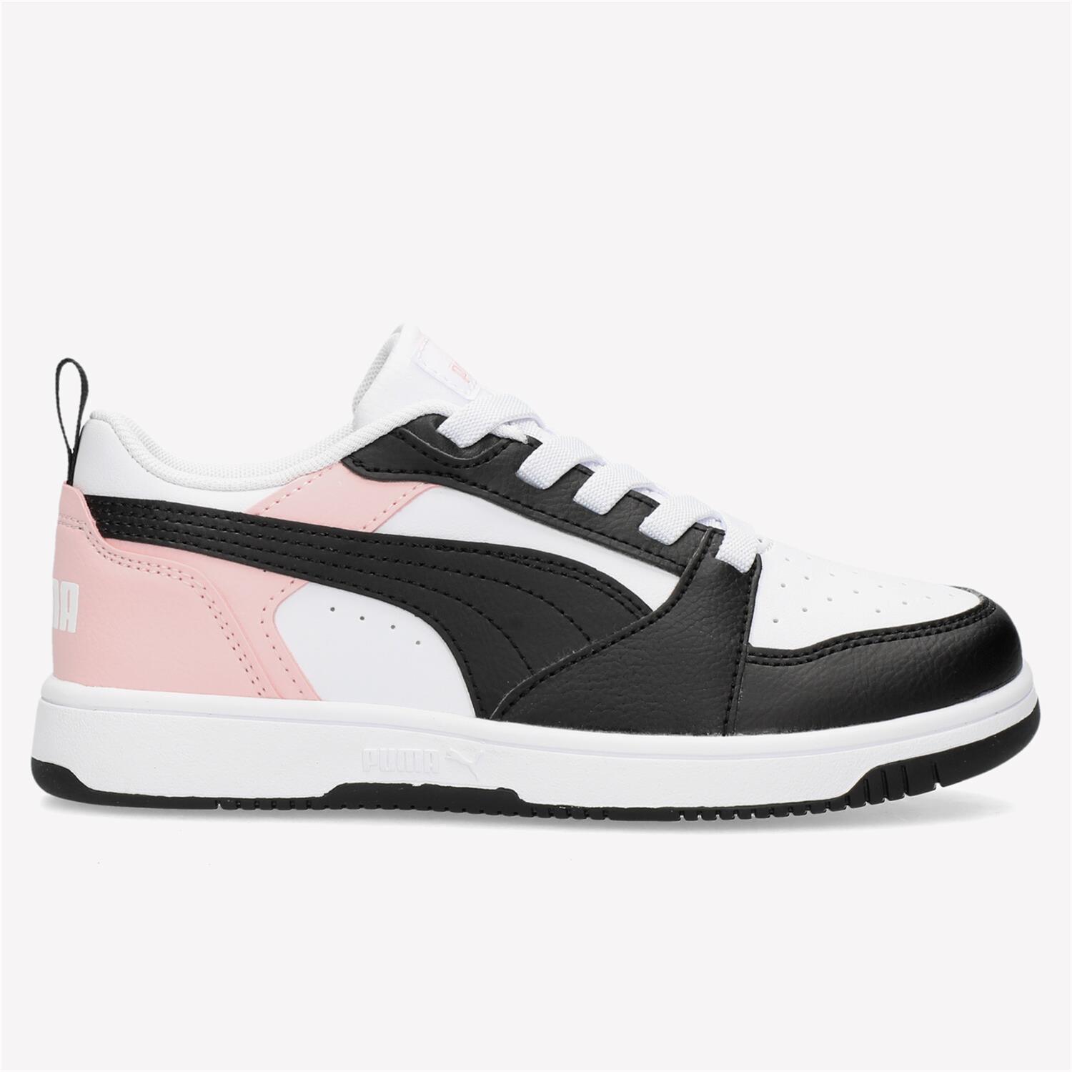 Puma Rebound V6 Lo - Branco - Sapatilhas Velcro Menina tamanho 28