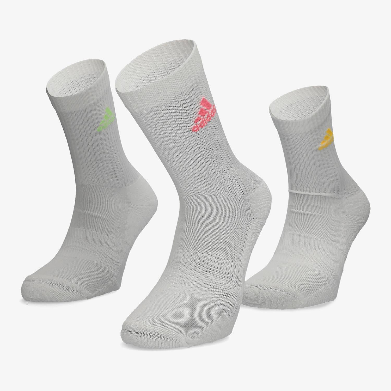 adidas SPW Crew - Blanco - Calcetines Unisex talla S