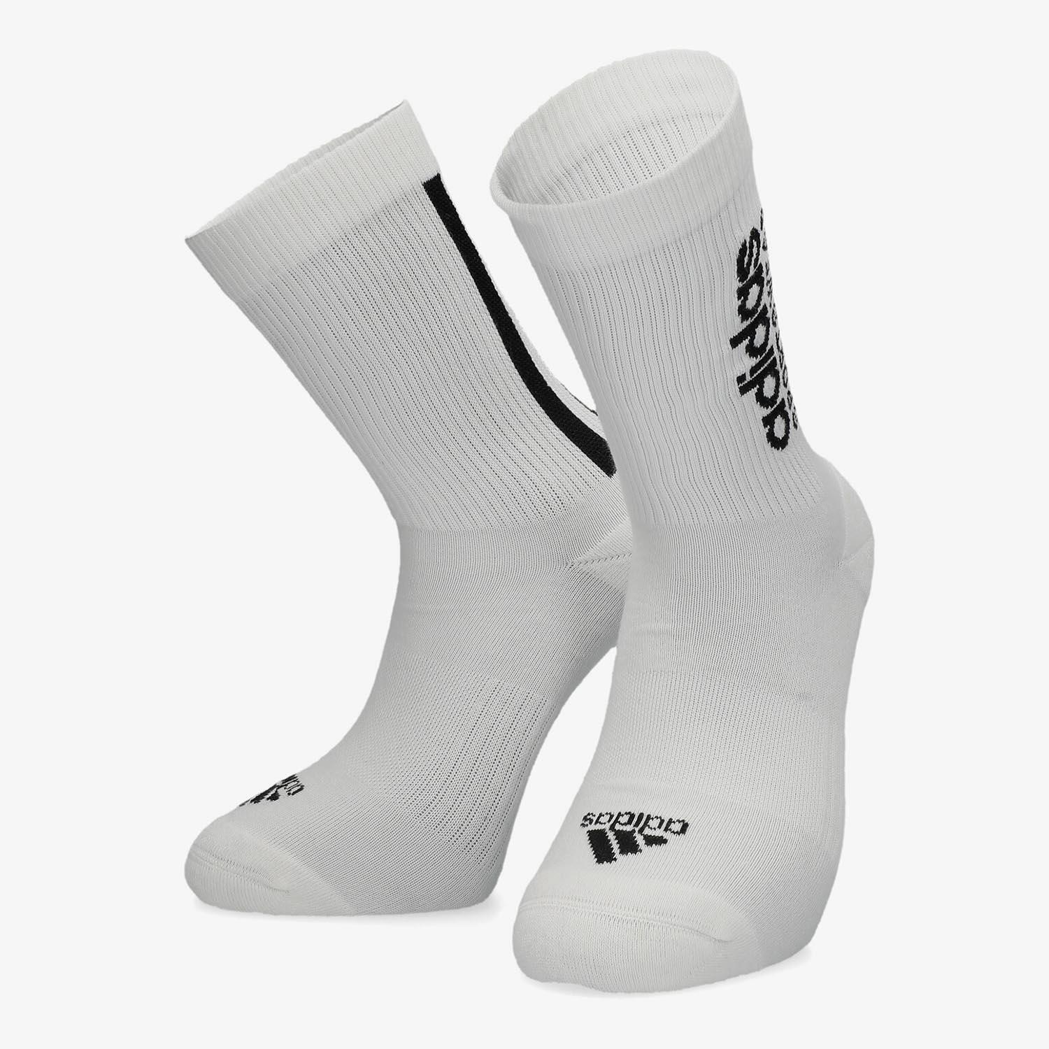 adidas Crew Mono - Blanco - Calcetines Unisex talla S