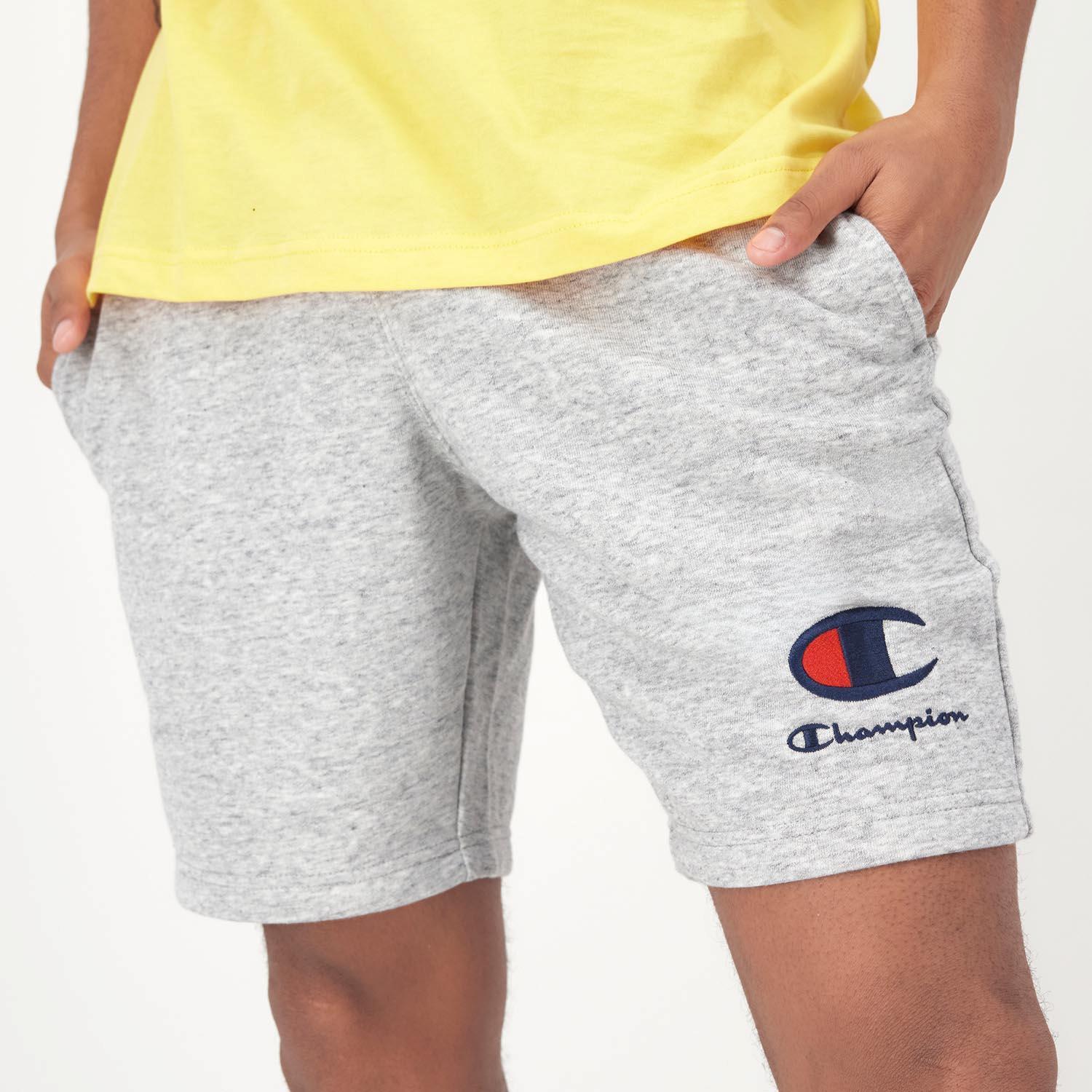 Champion C Logo - Cinza - Calções Homem tamanho S