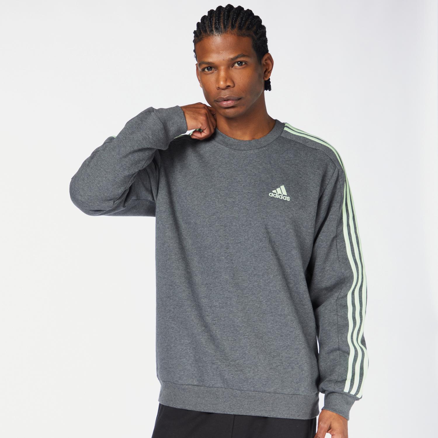 adidas 3S - Gris - Sudadera Hombre talla S