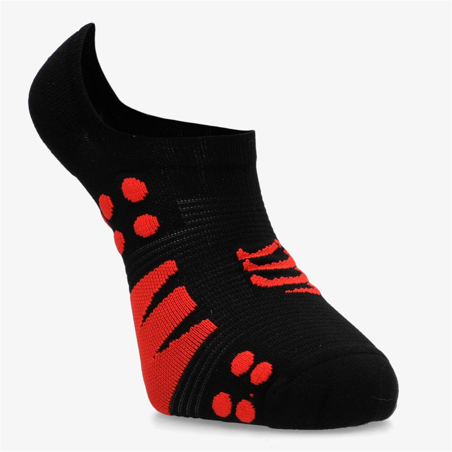 Calcetines Compressport - Negro - Calcetines Running Hombre talla M