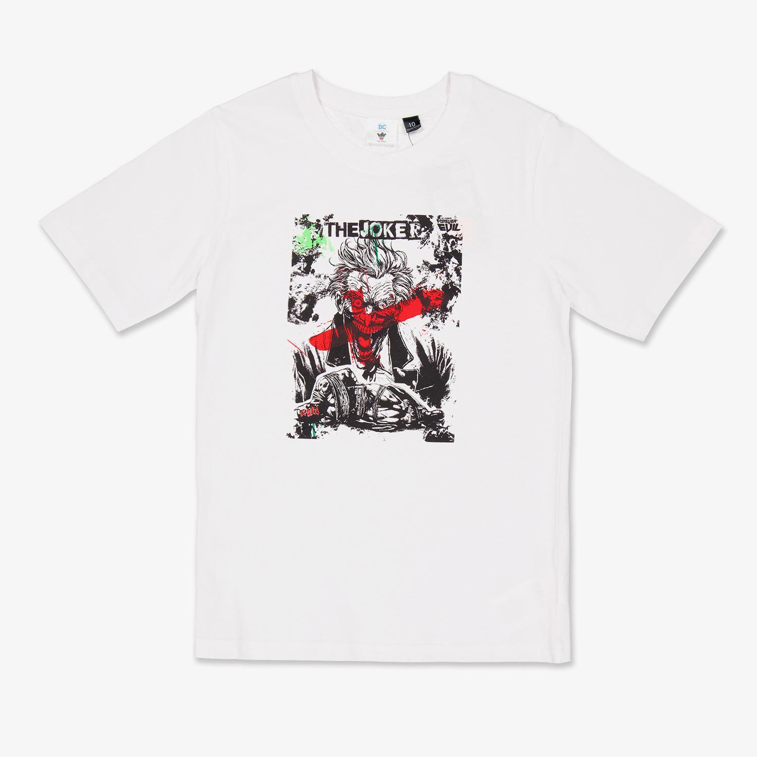 Camiseta Joker - Blanco - Camiseta Niño DC Comics talla 12
