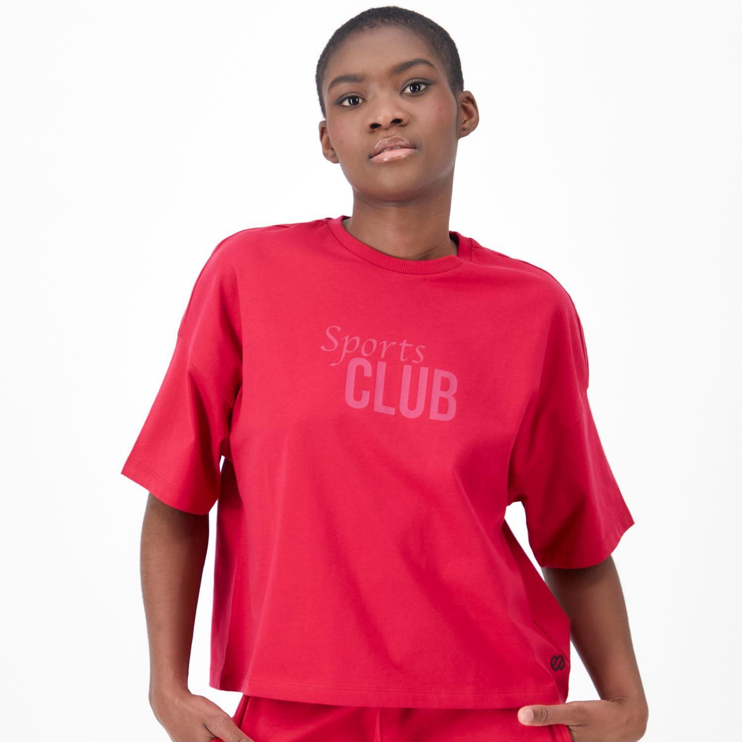 Silver Sport Club - Rosa - Camiseta Boxy Mujer talla L