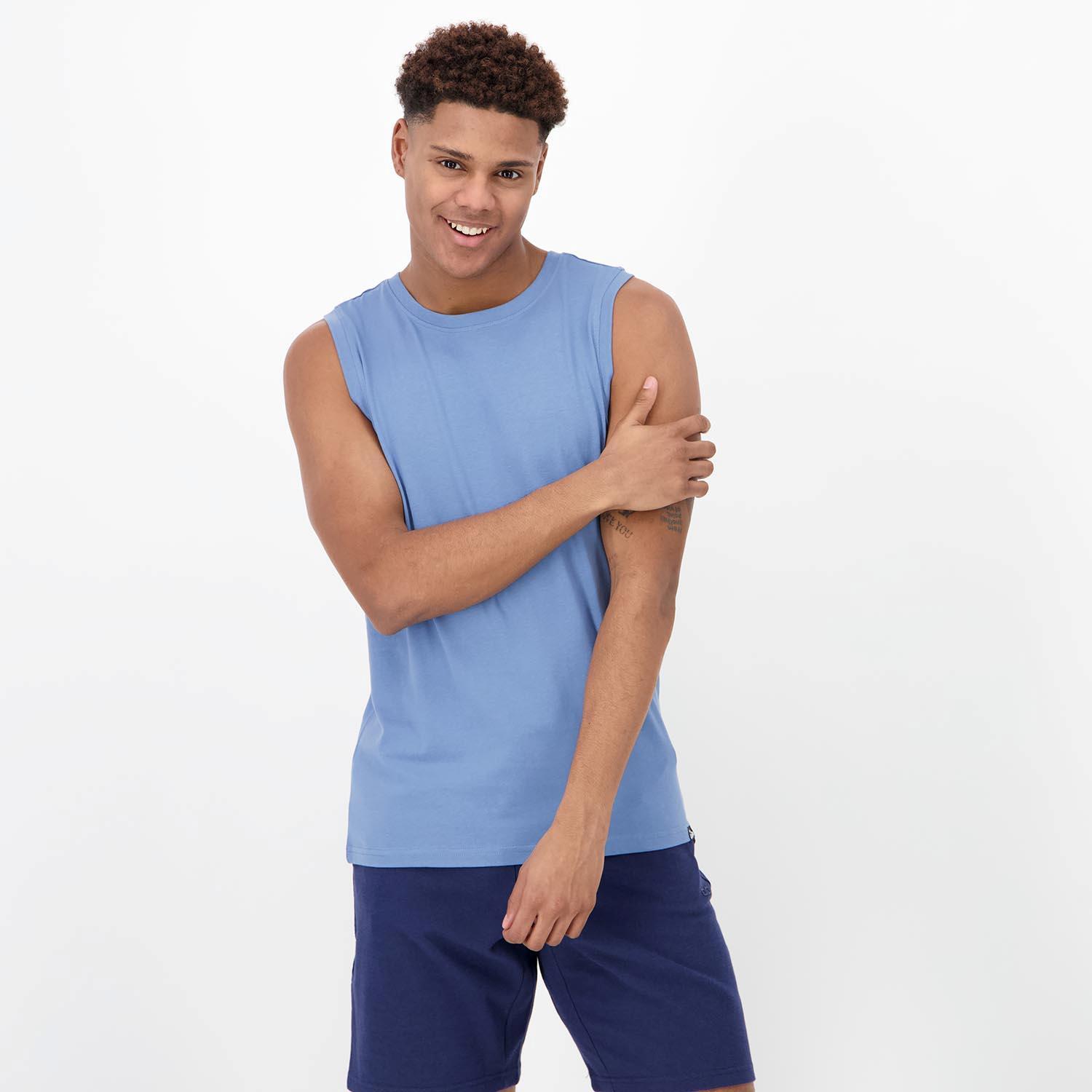 Up Basic - Denim - Camiseta Sin Mangas Hombre talla S