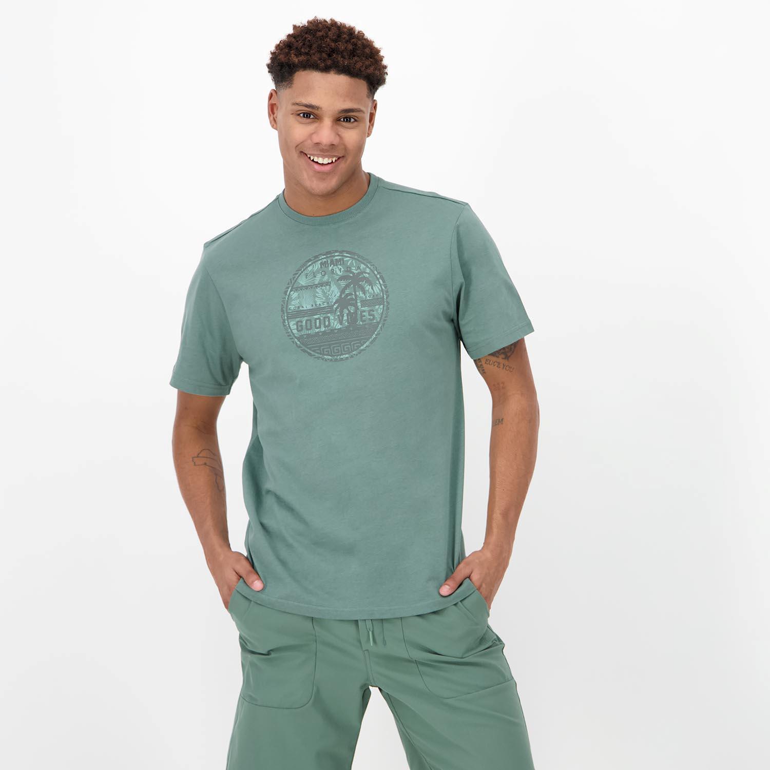 Up Stamps - Kaki - Camiseta Hombre talla M
