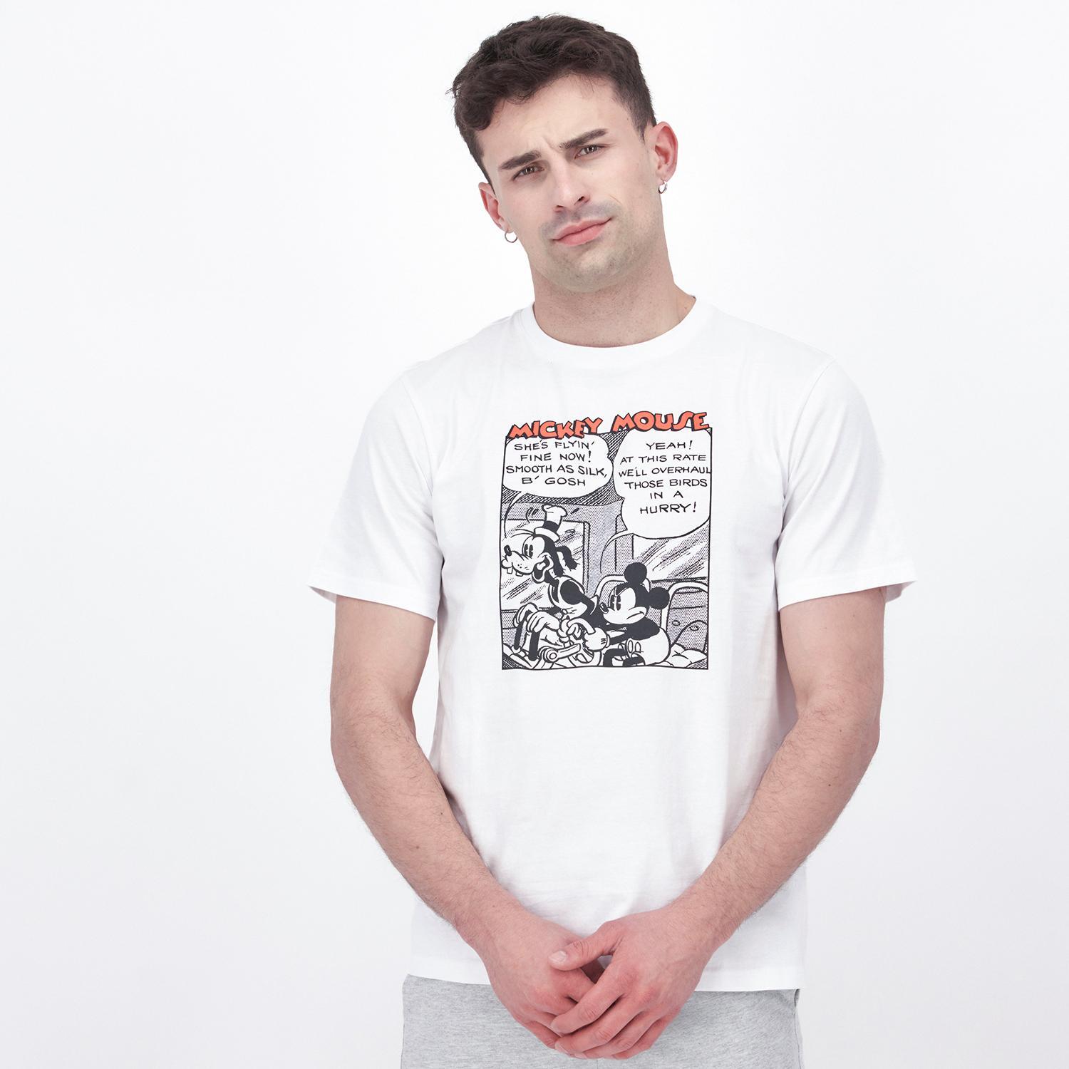 Camiseta Mickey - Blanco - Camiseta Hombre Disney talla S