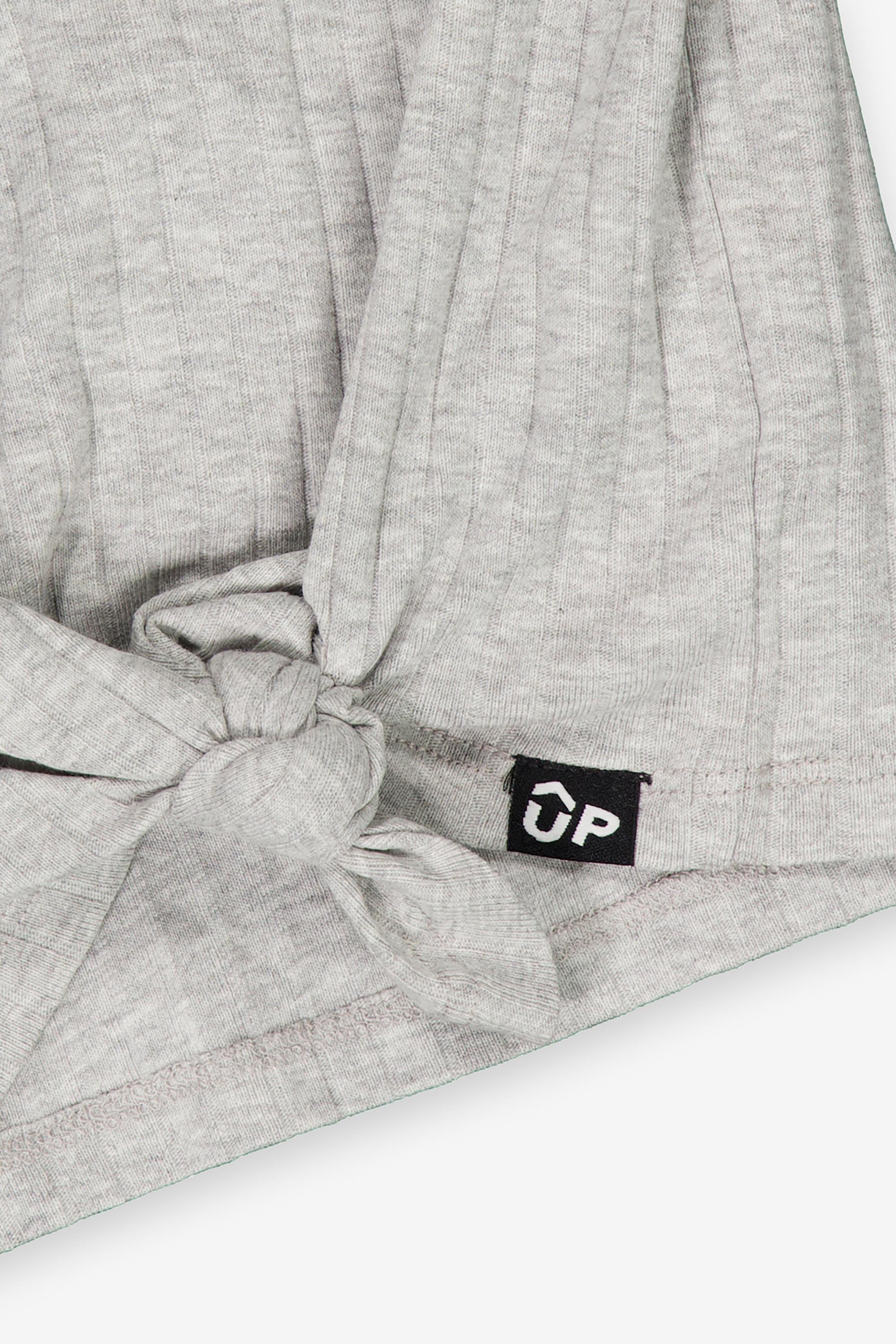 Camiseta Up - Gris - Camiseta Nudo Niña