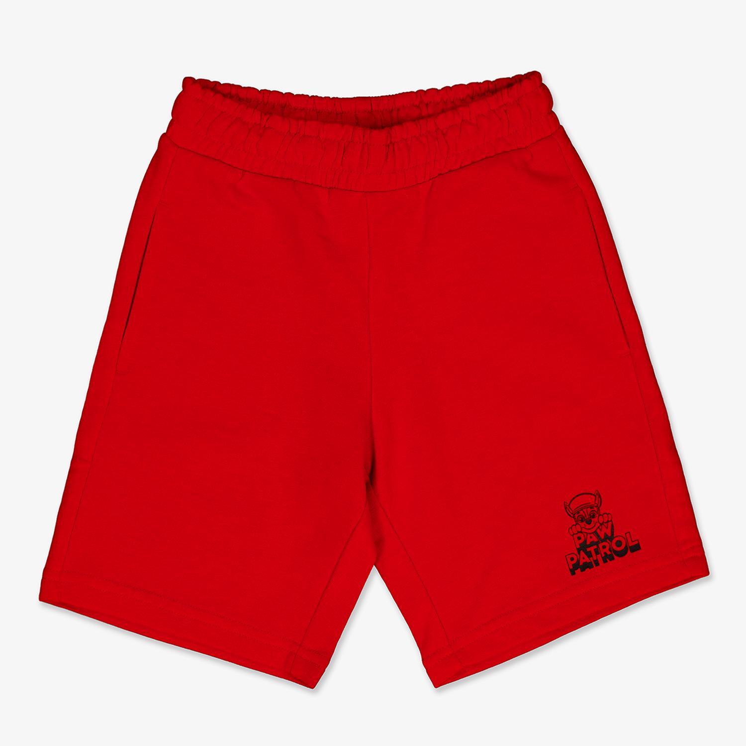 Pantalón Corto Patrulla Canina - Rojo - Bermuda Niño talla 6