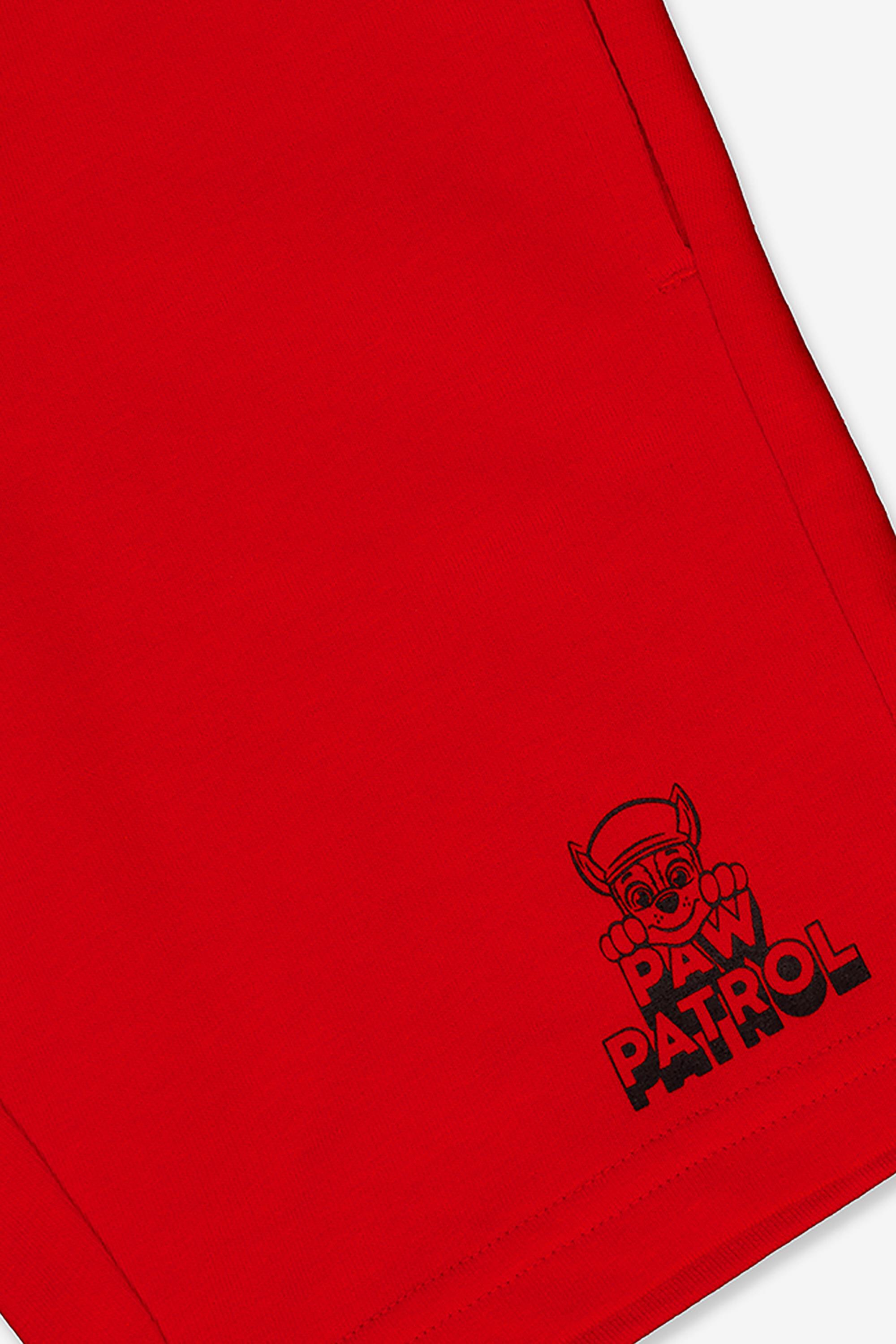 Pantalón Corto Patrulla Canina - Rojo - Bermuda Deportiva Niño talla 2