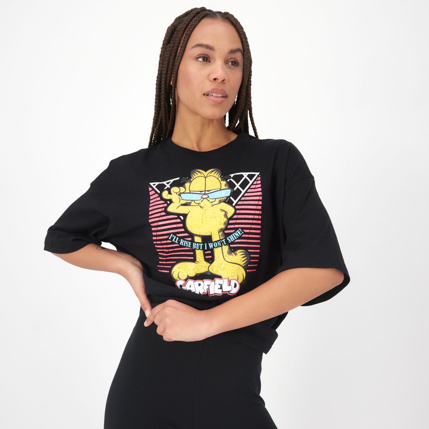 Camiseta Garfield - Negro - Camiseta Mujer talla S