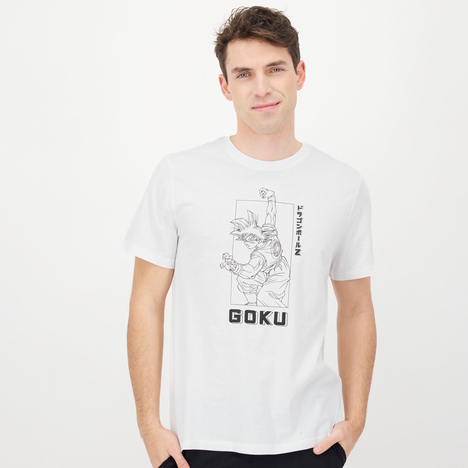 Camiseta Goku - Blanco - Camiseta Hombre Dragon Ball talla XL