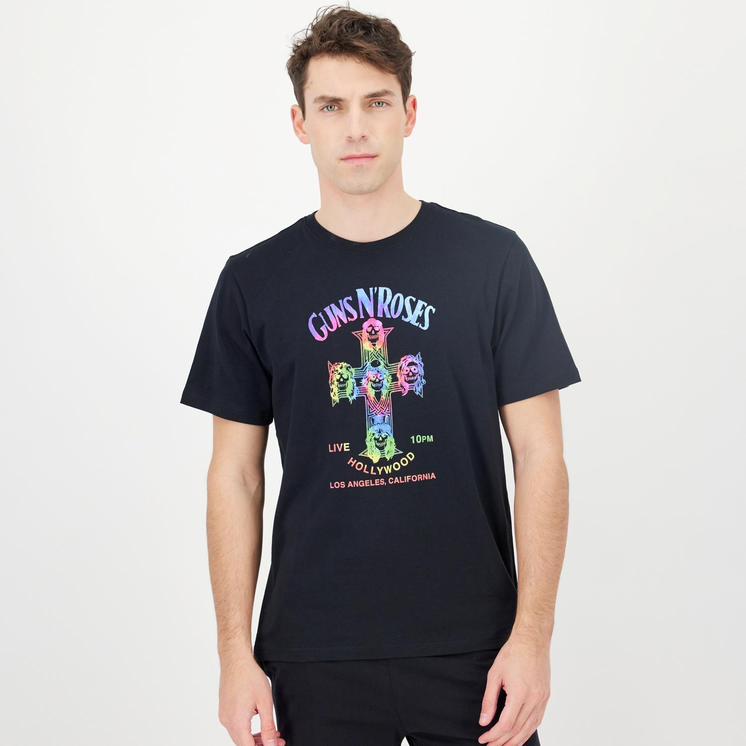 Camiseta Guns N'Roses - Negro - Camiseta Hombre talla L
