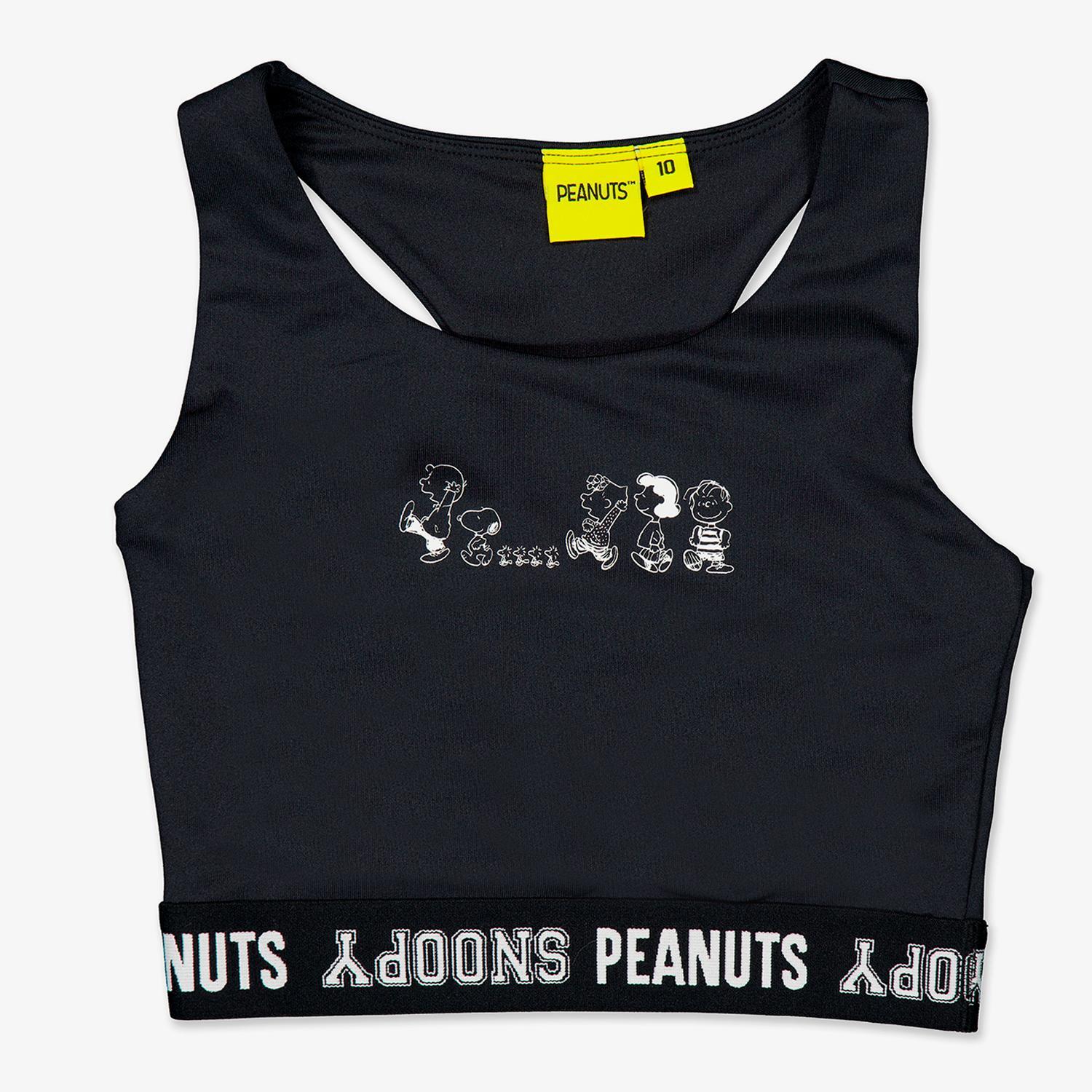 Top Snoopy - Negro - Top Niña Peanuts talla 8