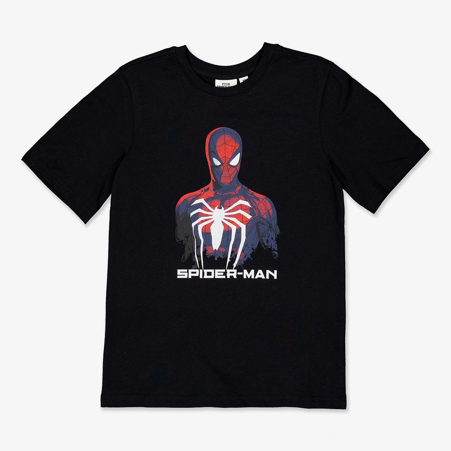 Camiseta Spiderman - Negro - Camiseta Niño Marvel talla 10