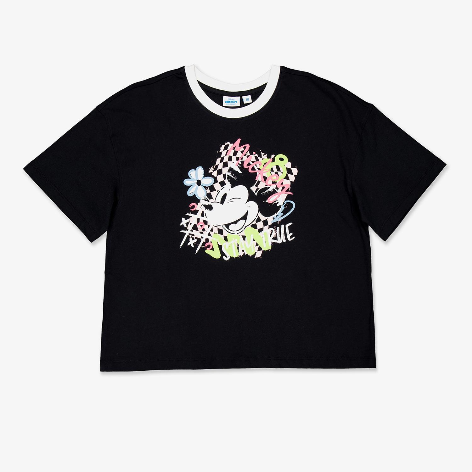 Camiseta Mickey - Negro - Camiseta Niña Disney talla 8