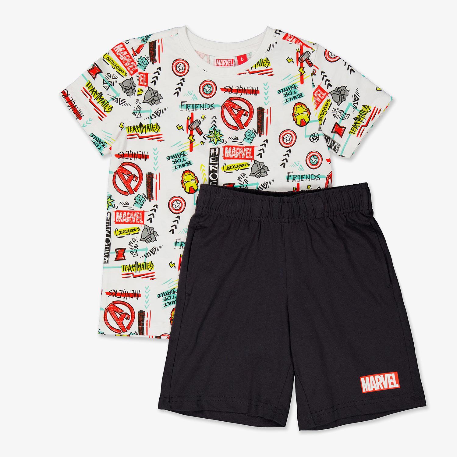 Conjunto Avengers - Blanco - Conjunto Niño Marvel talla 2