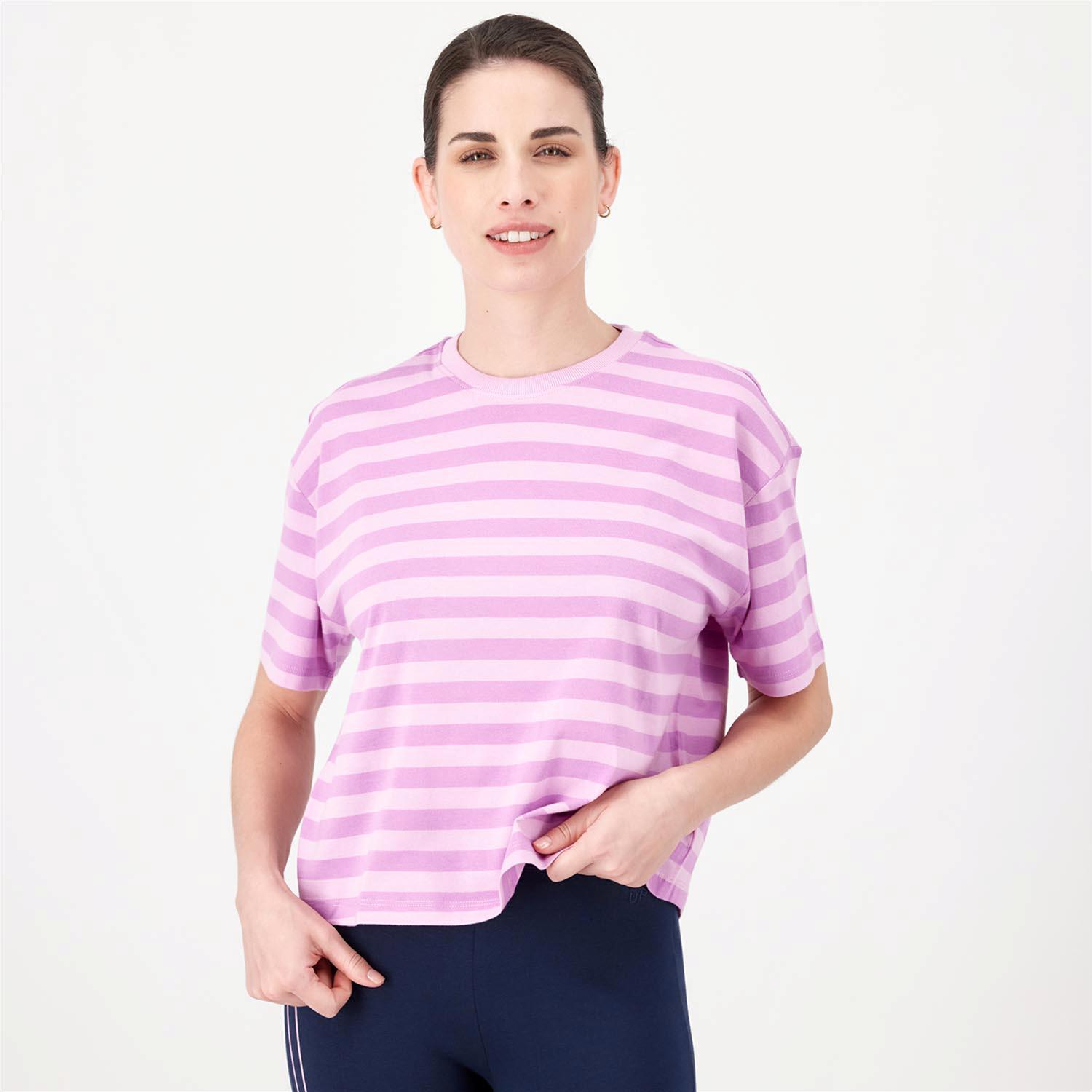 Up Stamps - Rosa - Camiseta Boxy Mujer talla 2XL