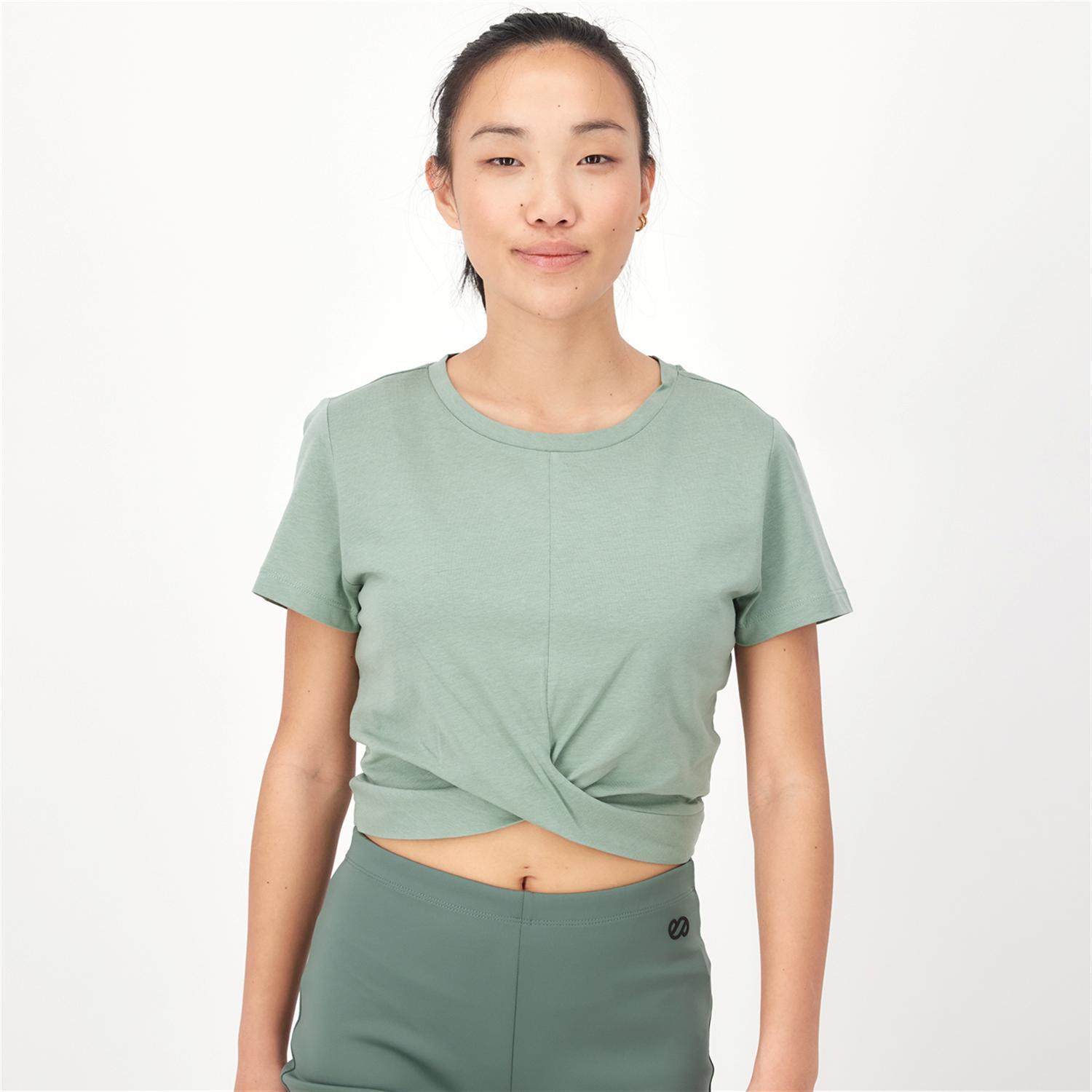 Camiseta Up - Verde - Camiseta Crop Mujer talla XL