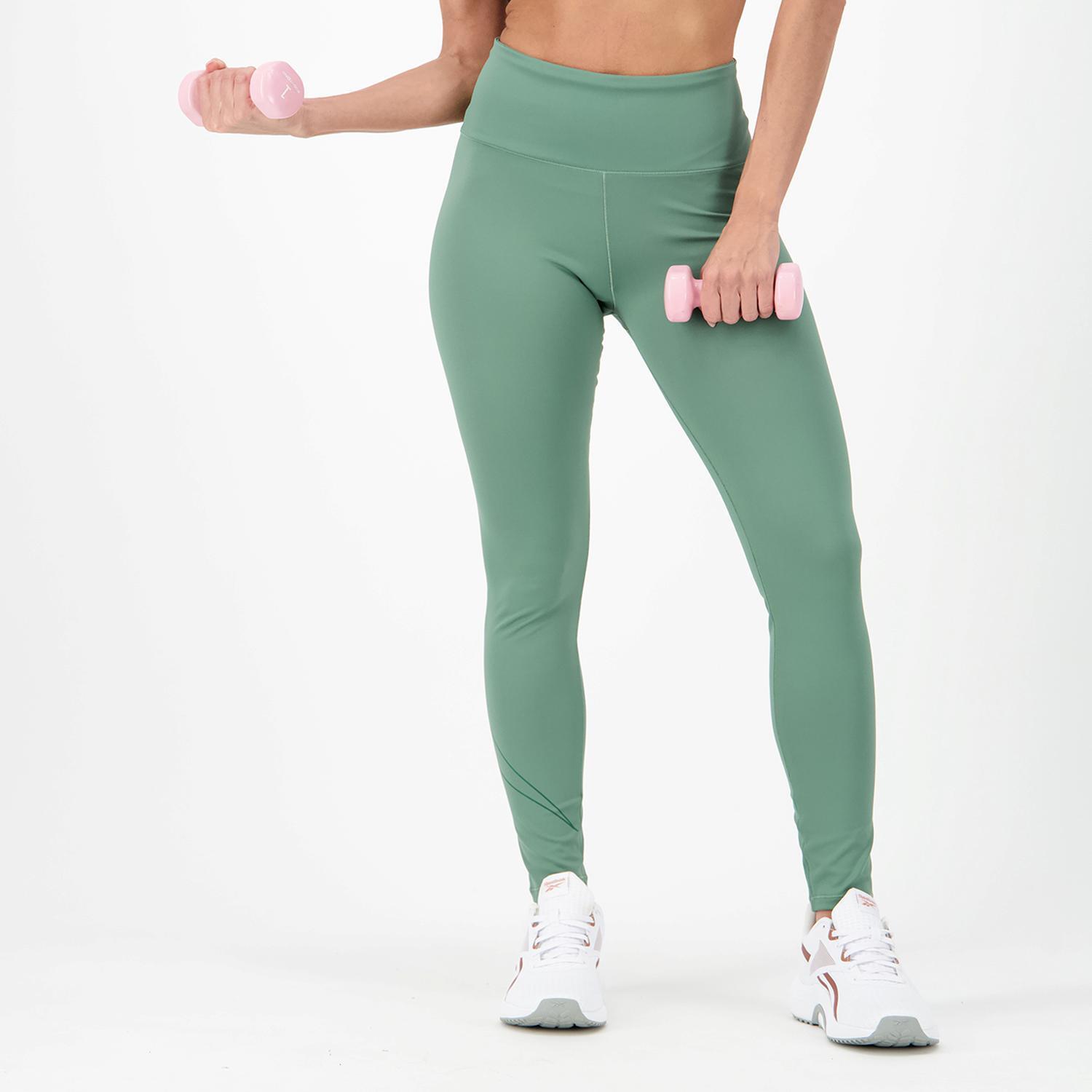 Mallas Reebok Kaki Leggings Fitness Mujer Sprinter