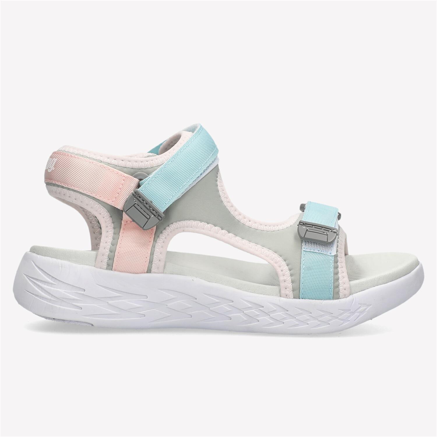 Nylon - Blanco - Sandalias Velcro Niña MKP