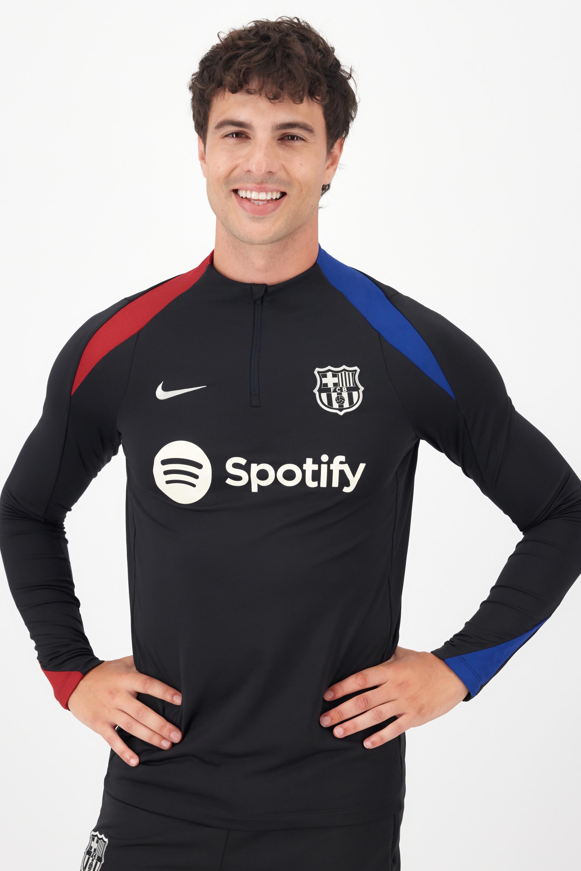 Sudadera FC Barcelona Entreno 24/25 - Negro - Fútbol Hombre talla