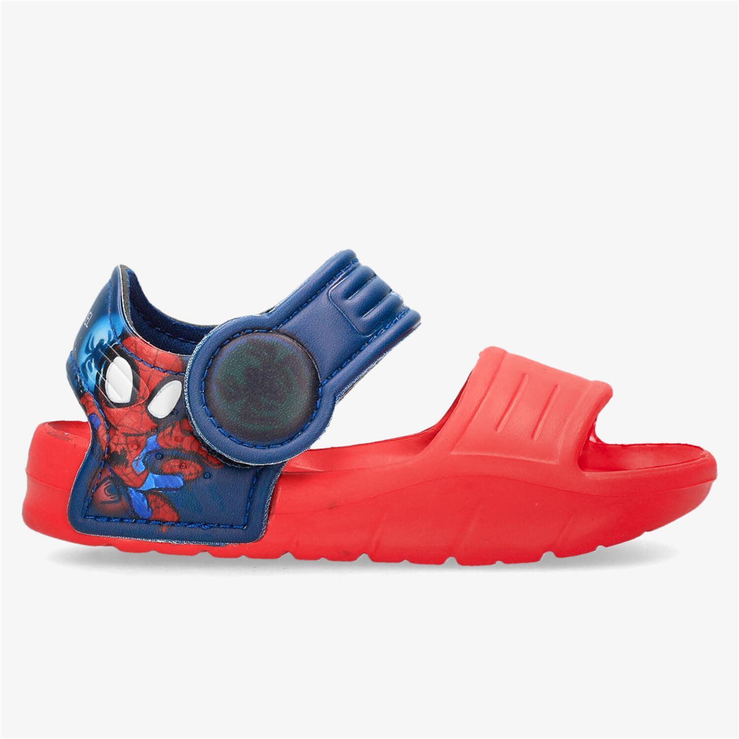 Sandalias Spiderman - Rojo - Sandalias Velcro Niño Marvel talla 22