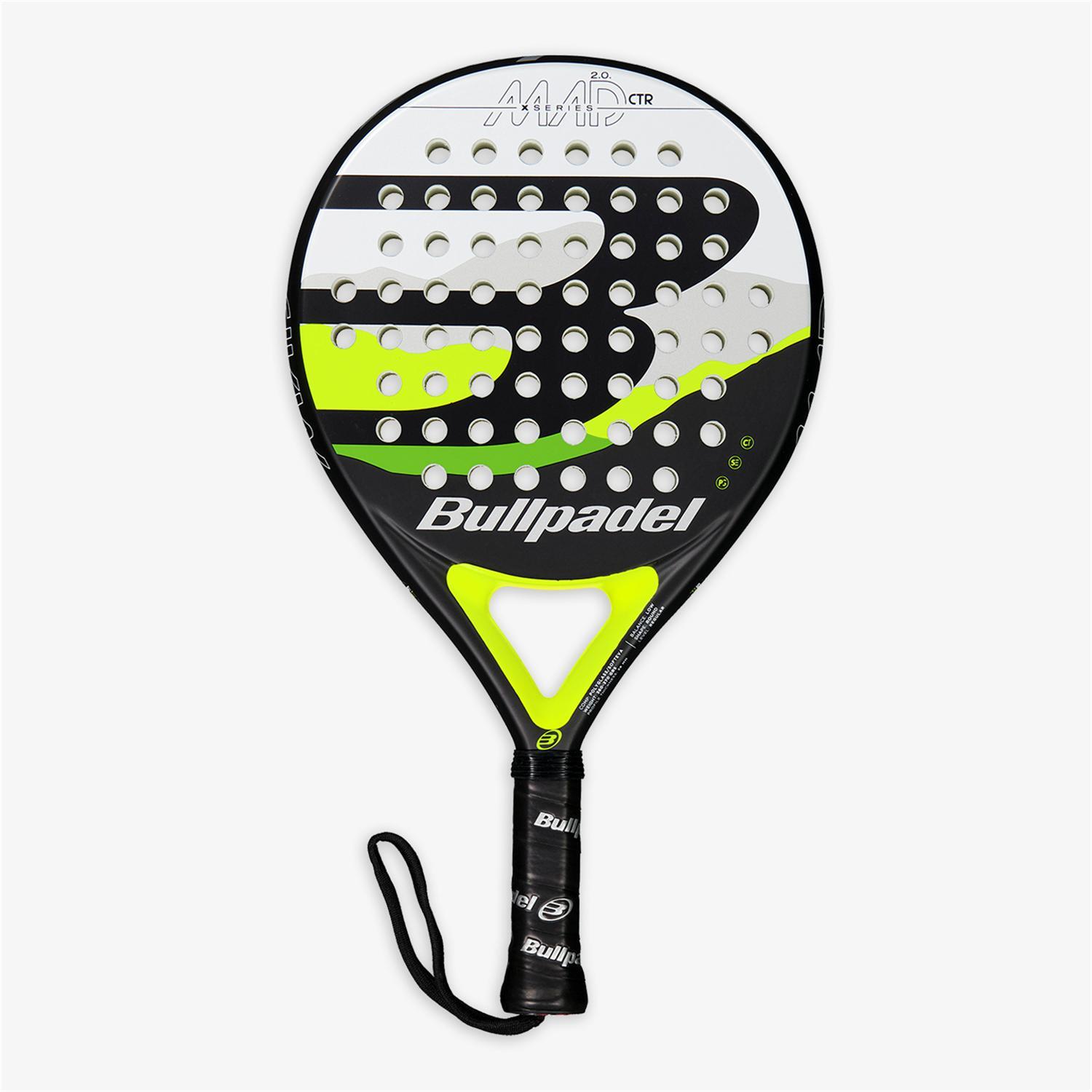 Bullpadel Mad Ctr Xs 2.0 Excl - Negro - Pala Pádel talla UNICA