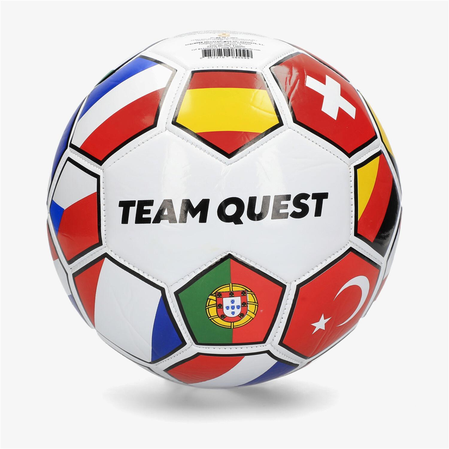 Team Quest Euro 24 - Multicolor - Balón Fútbol talla 5