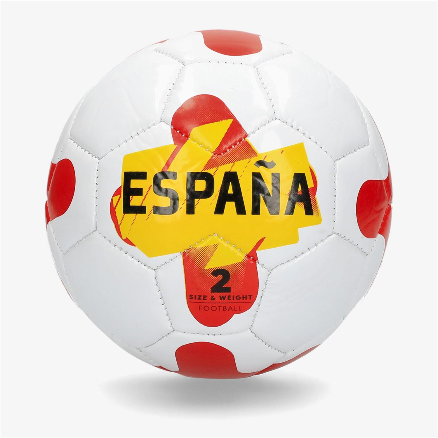 Minibalón Team Quest España - Rojo - Minibalón Fútbol talla 2