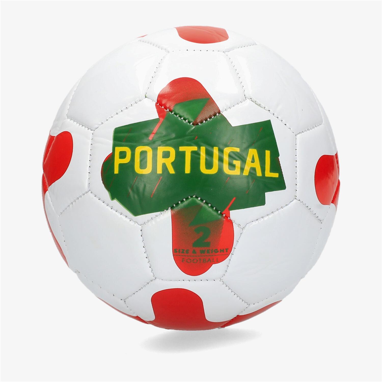 Minibalón Team Quest Portugal - Rojo - Minibalón Fútbol talla 2
