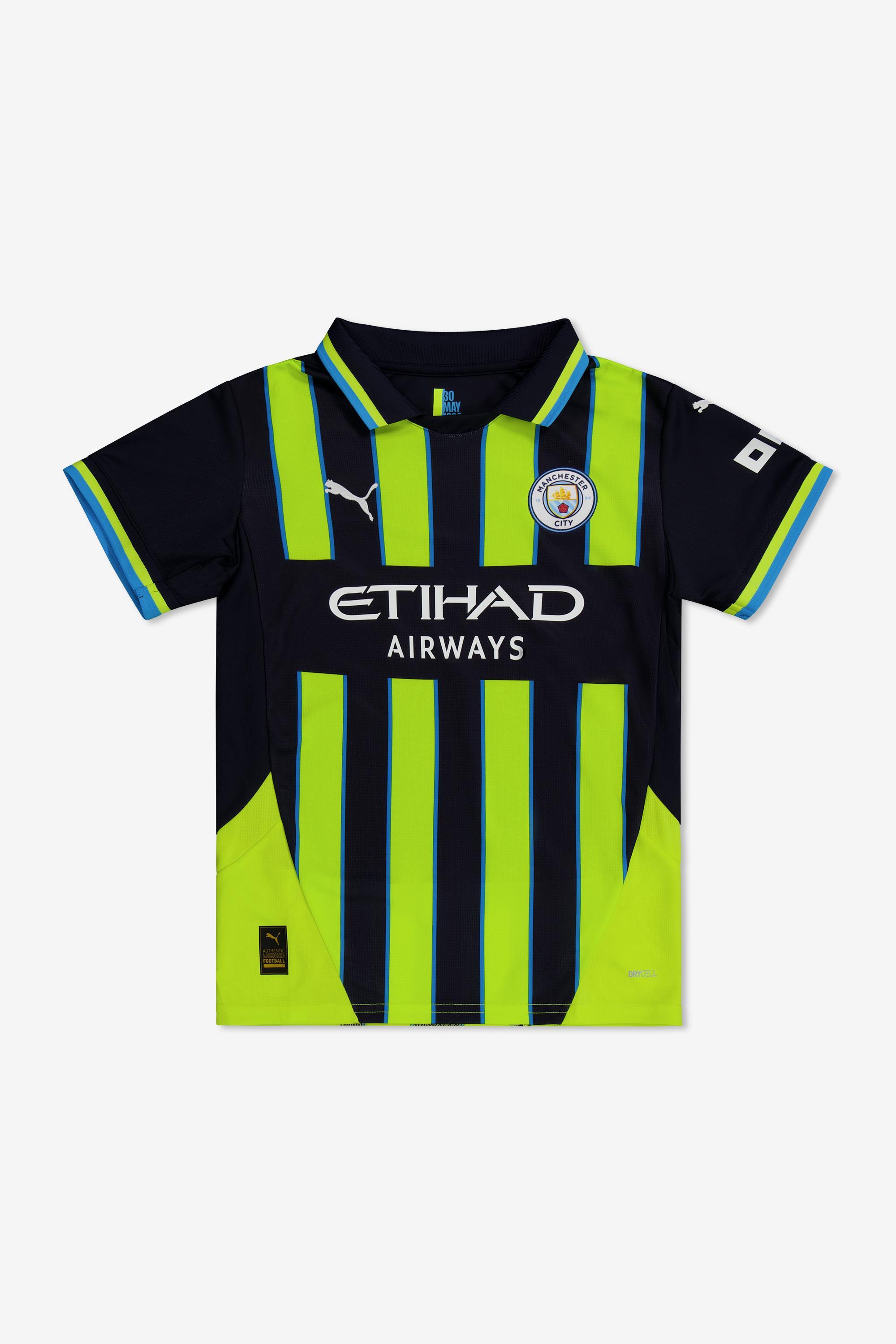 Camiseta Man. City 2ª - Negro - Fútbol Niño MKP