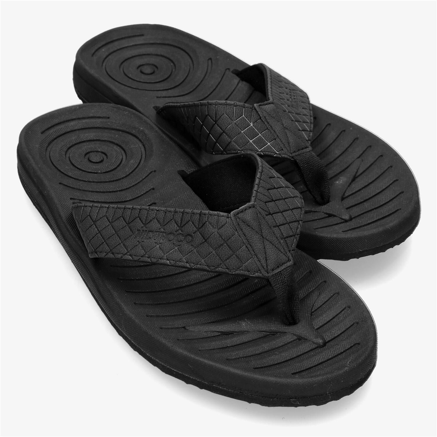 Nicoboco Bilbo - Negro - Chanclas Playa Dedo Hombre talla 43