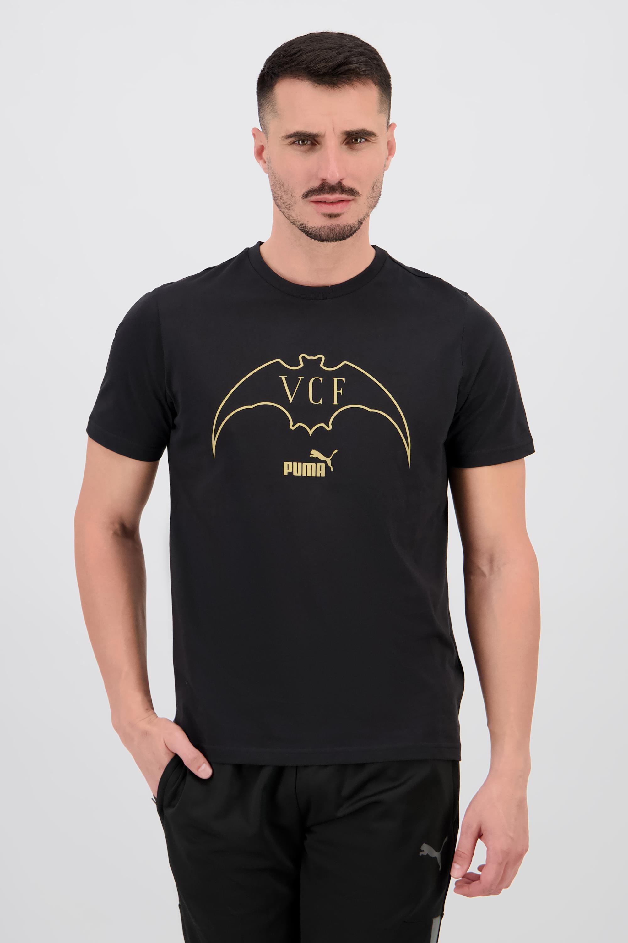 Puma Valencia - Negro - Camiseta Hombre talla