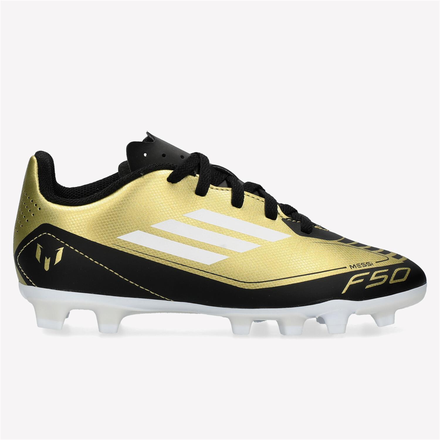 Adidas F50 Club Fg Messi Dorado Botas Futbol Tacos Ninos Talla 34 Shopping