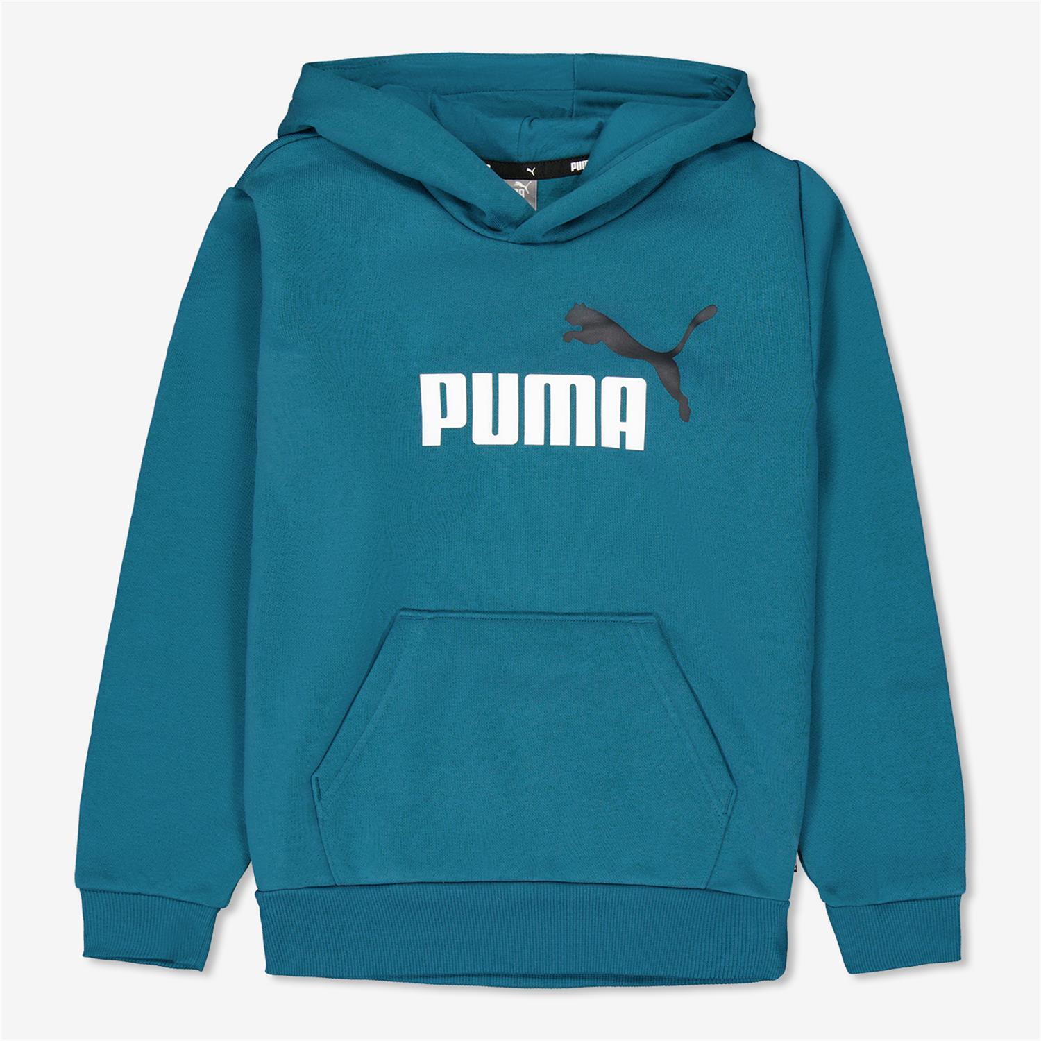 Puma Ess - Castanho - Sweatshirt Capuz Rapaz tamanho 14