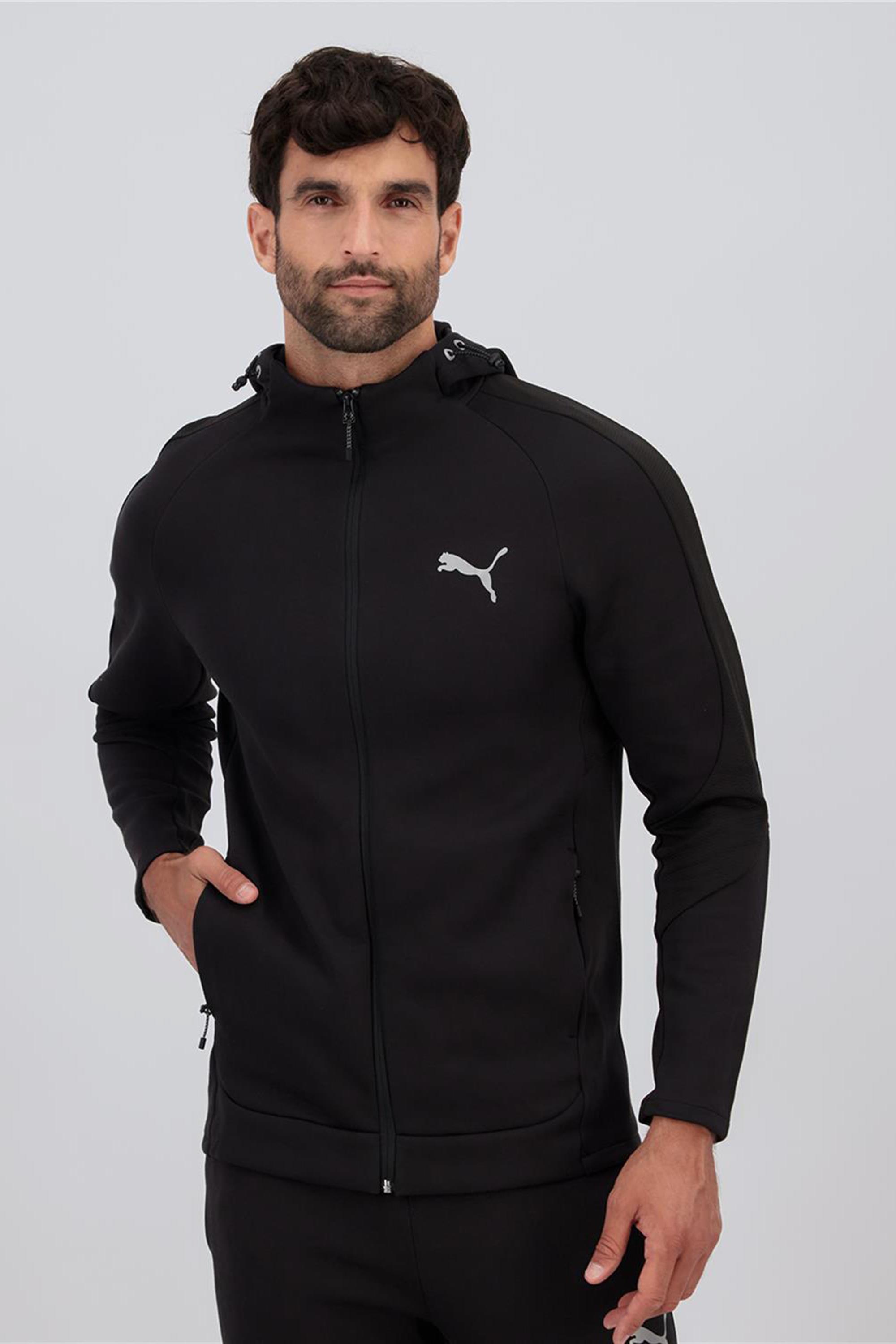 Puma Evo - Negro - Sudadera Cremallera Hombre talla M