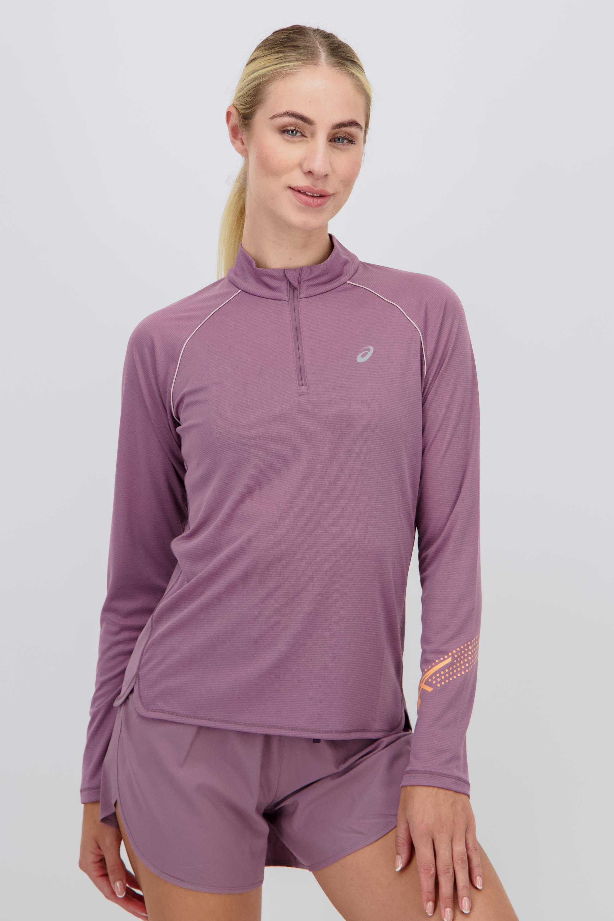 世界陸上　ジャケット ASICS 紫色 新品未使用 Asics Icon - Malva - Sudadera Media Cremallera Mujer | Sprinter