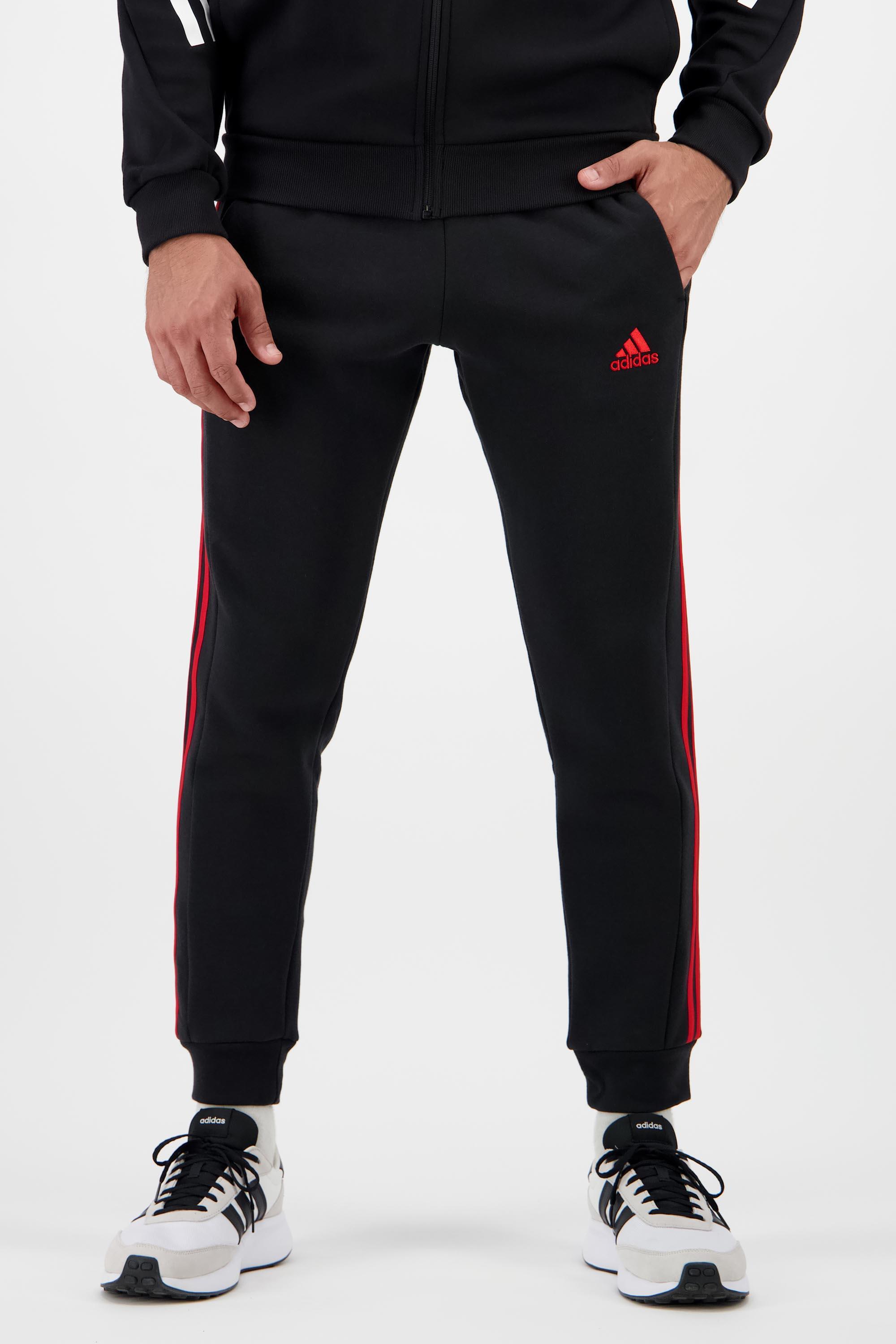 adidas Bandas Negro Pantalón Puño Hombre Sprinter