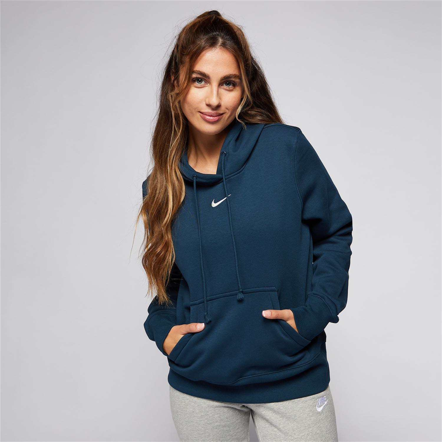 Sudadera Nike - Azul - Sudadera Capucha Mujer talla S