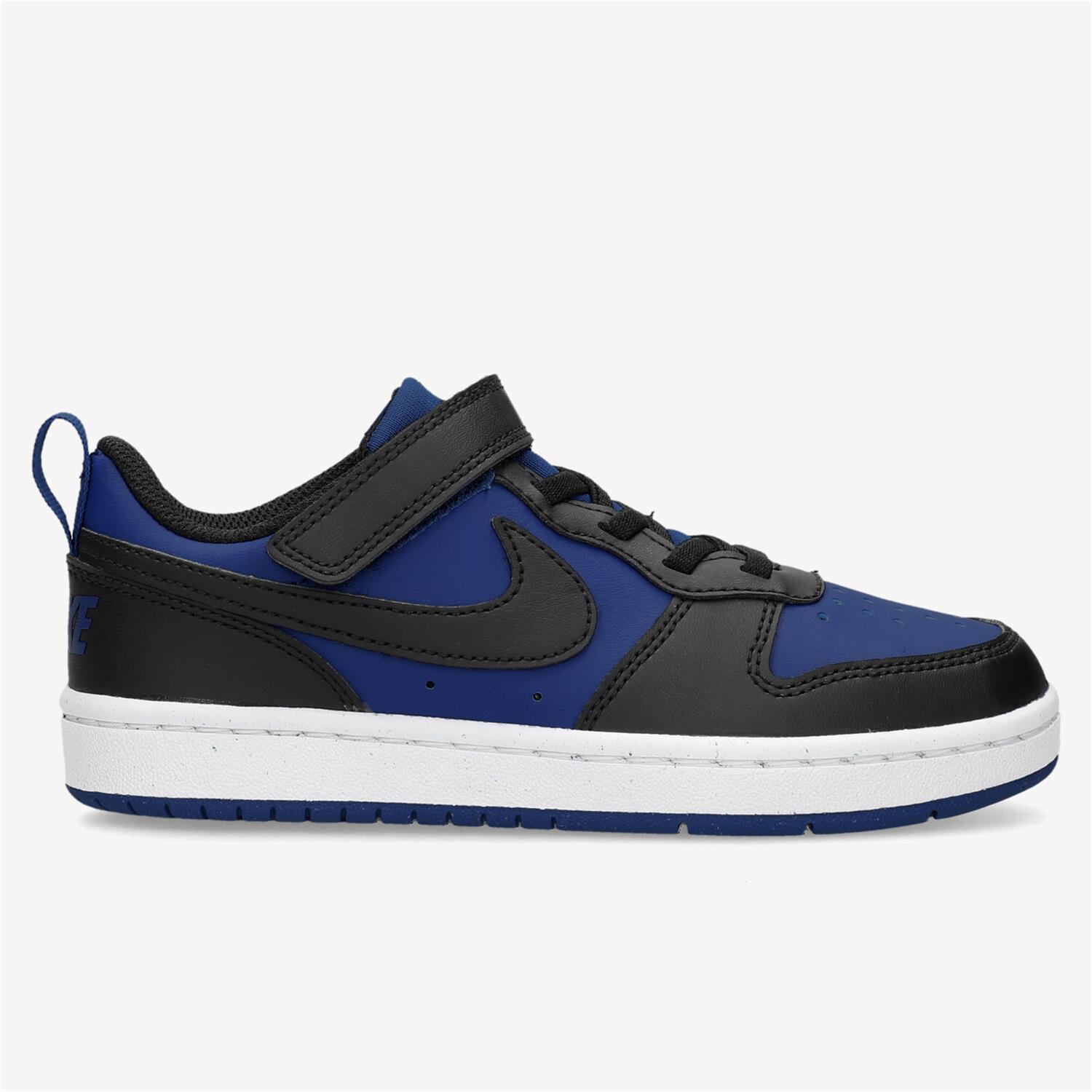 Nike Court Borough Low Recraft - Azul - Zapatillas Velcro Niño talla 29.5
