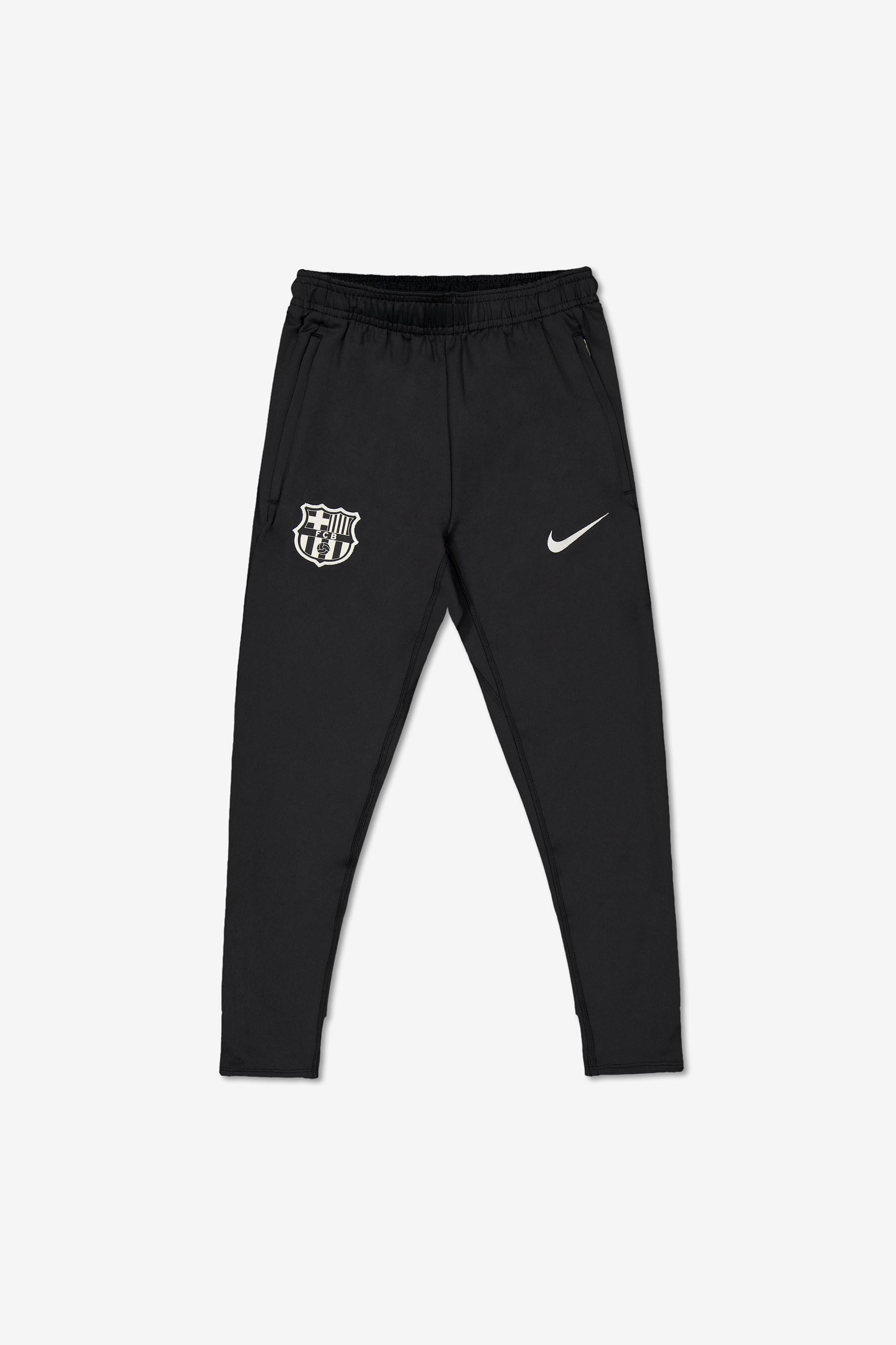 Pantalón FC Barcelona 24/25 - Negro - Fútbol Niño talla 13/15