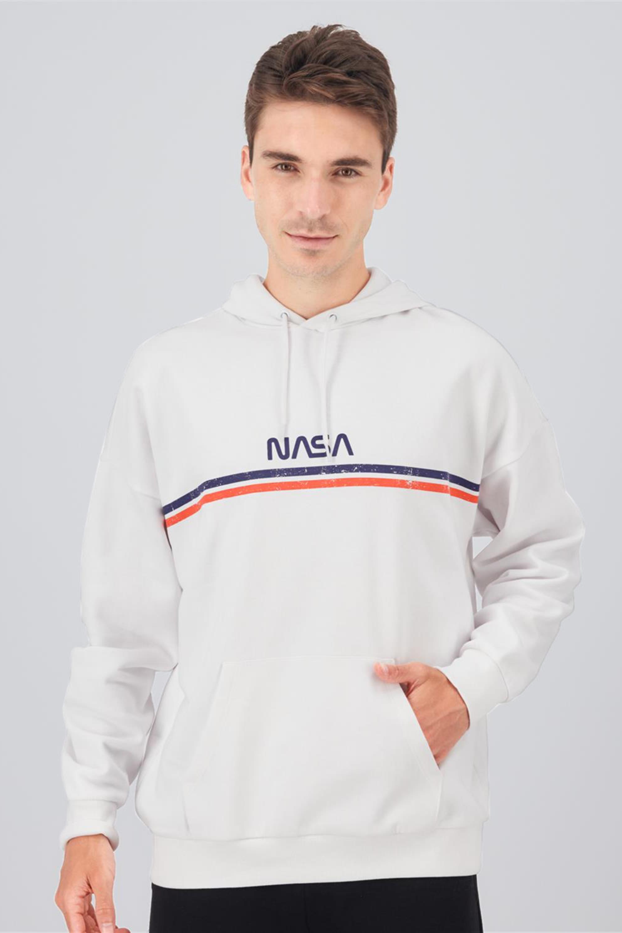 Nasa Hoodie Nasa Sudadera Blanca Sudadera NASA Blanco Sudadera