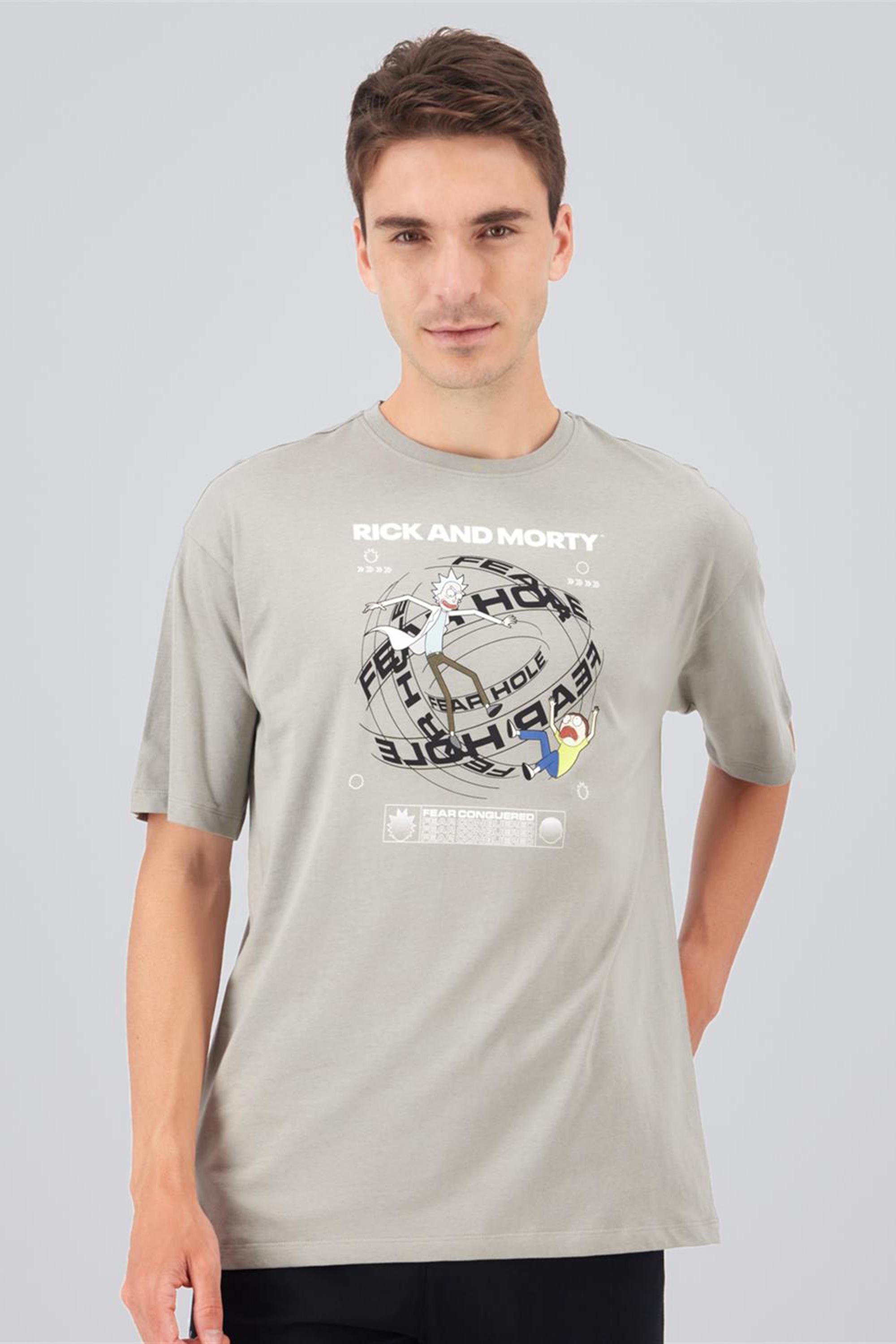 Camiseta Rick & Morti - Verde - Camiseta Algodón Hombre talla