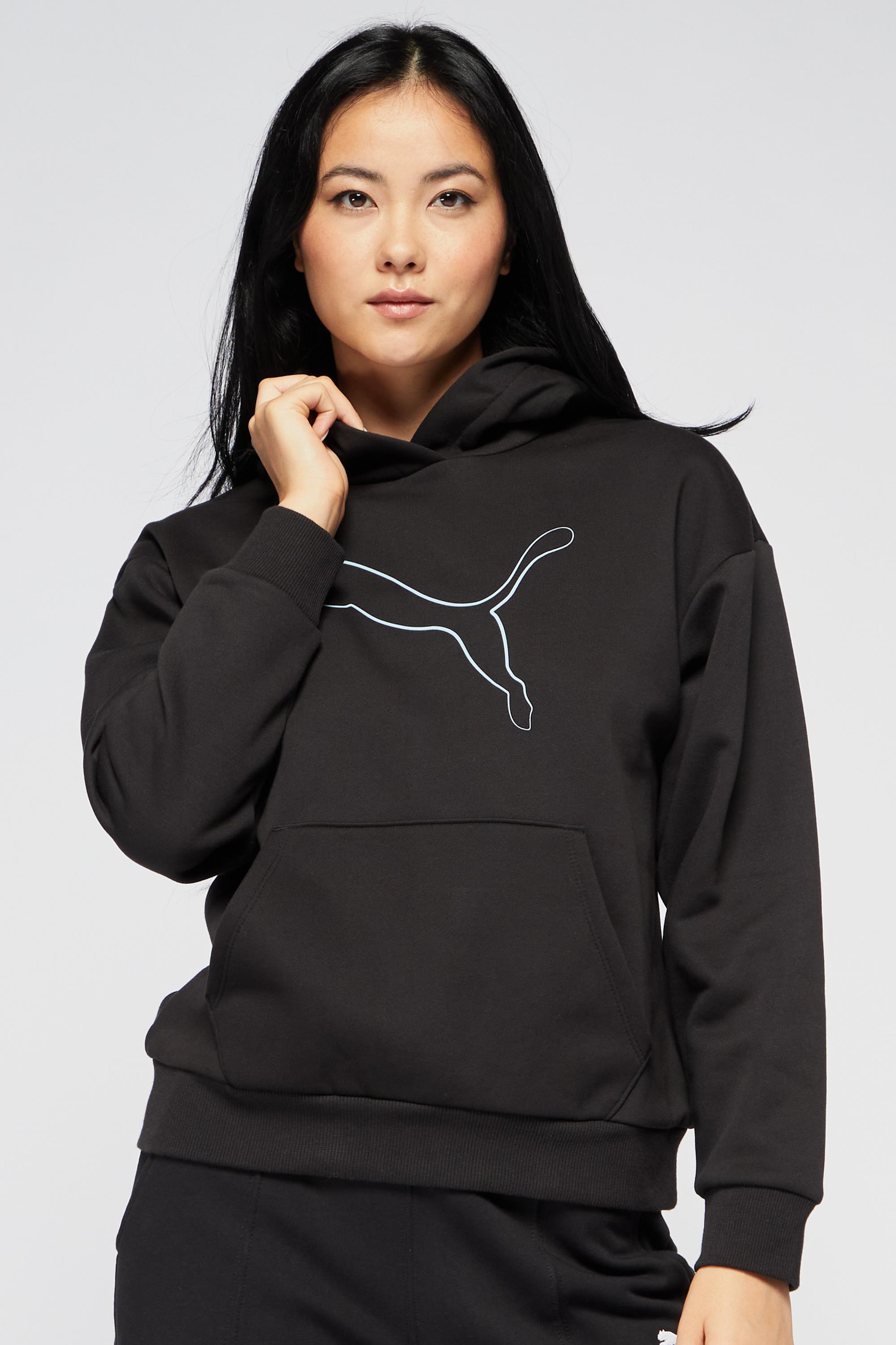 Sudadera Capucha Puma Negro Sudadera Felpa Mujer Sprinter